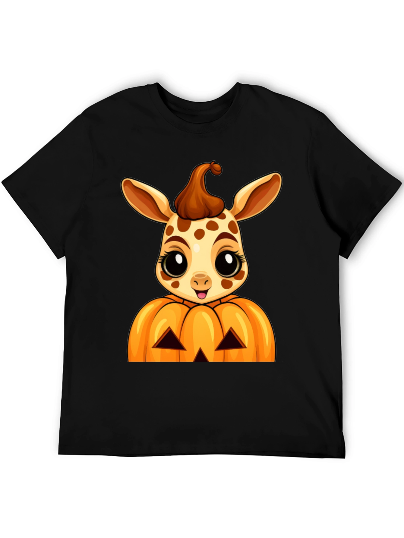 Halloween Giraffe Pumpkin T-Shirt