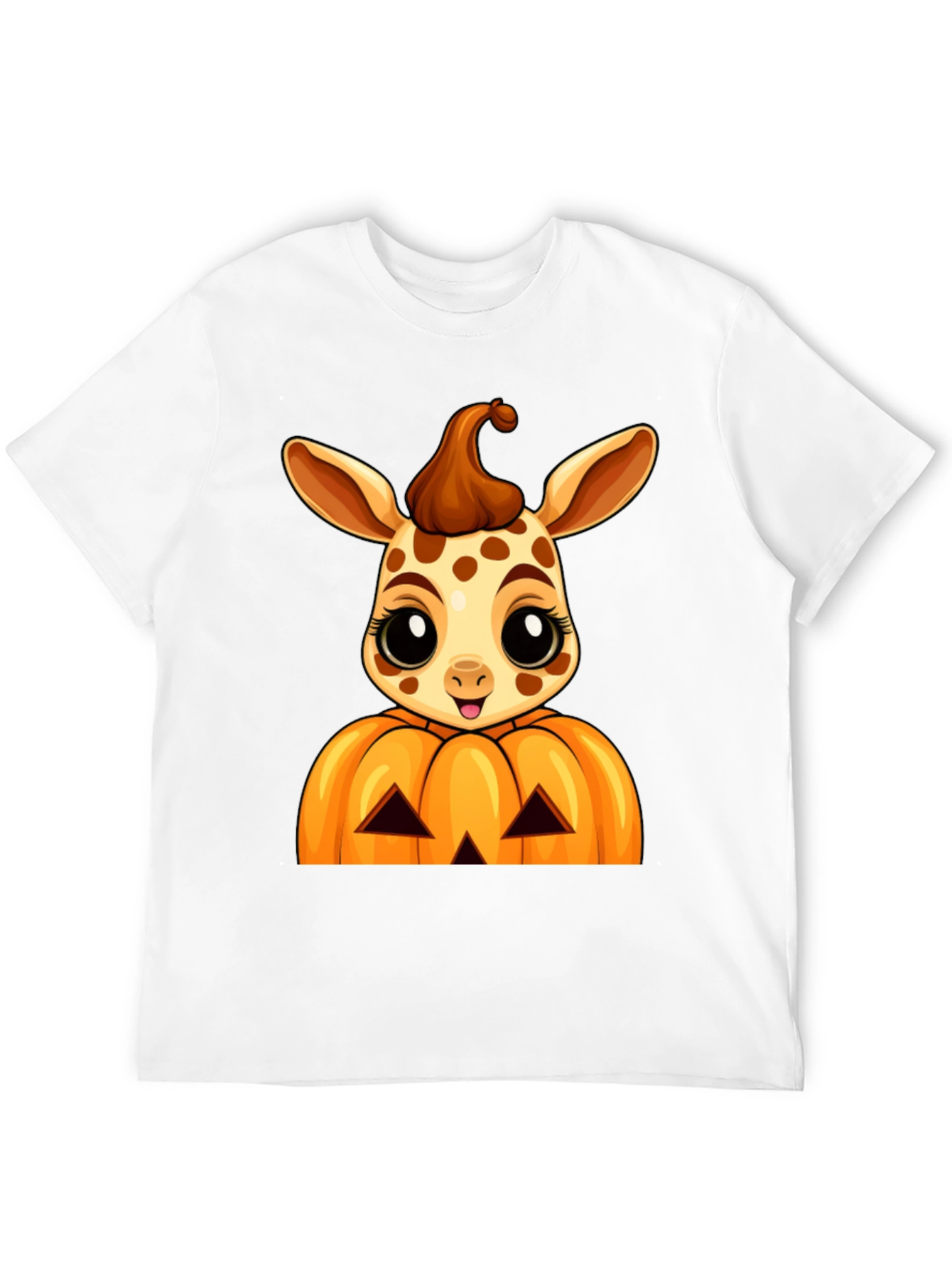 Halloween Giraffe Pumpkin T-Shirt
