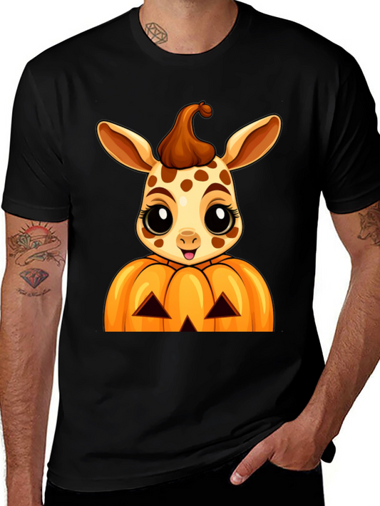 Halloween Giraffe Pumpkin T-Shirt