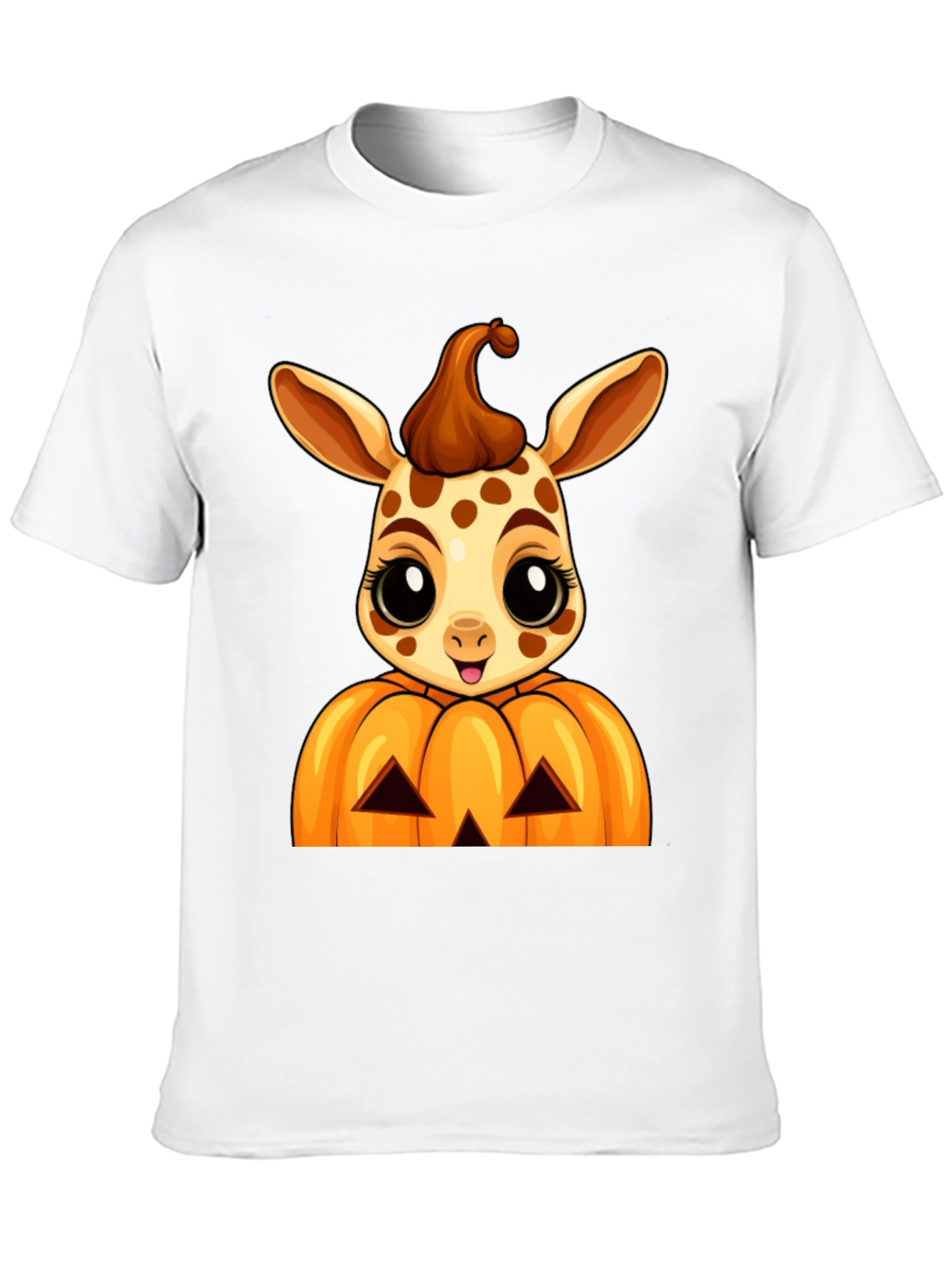 Halloween Giraffe Pumpkin T-Shirt