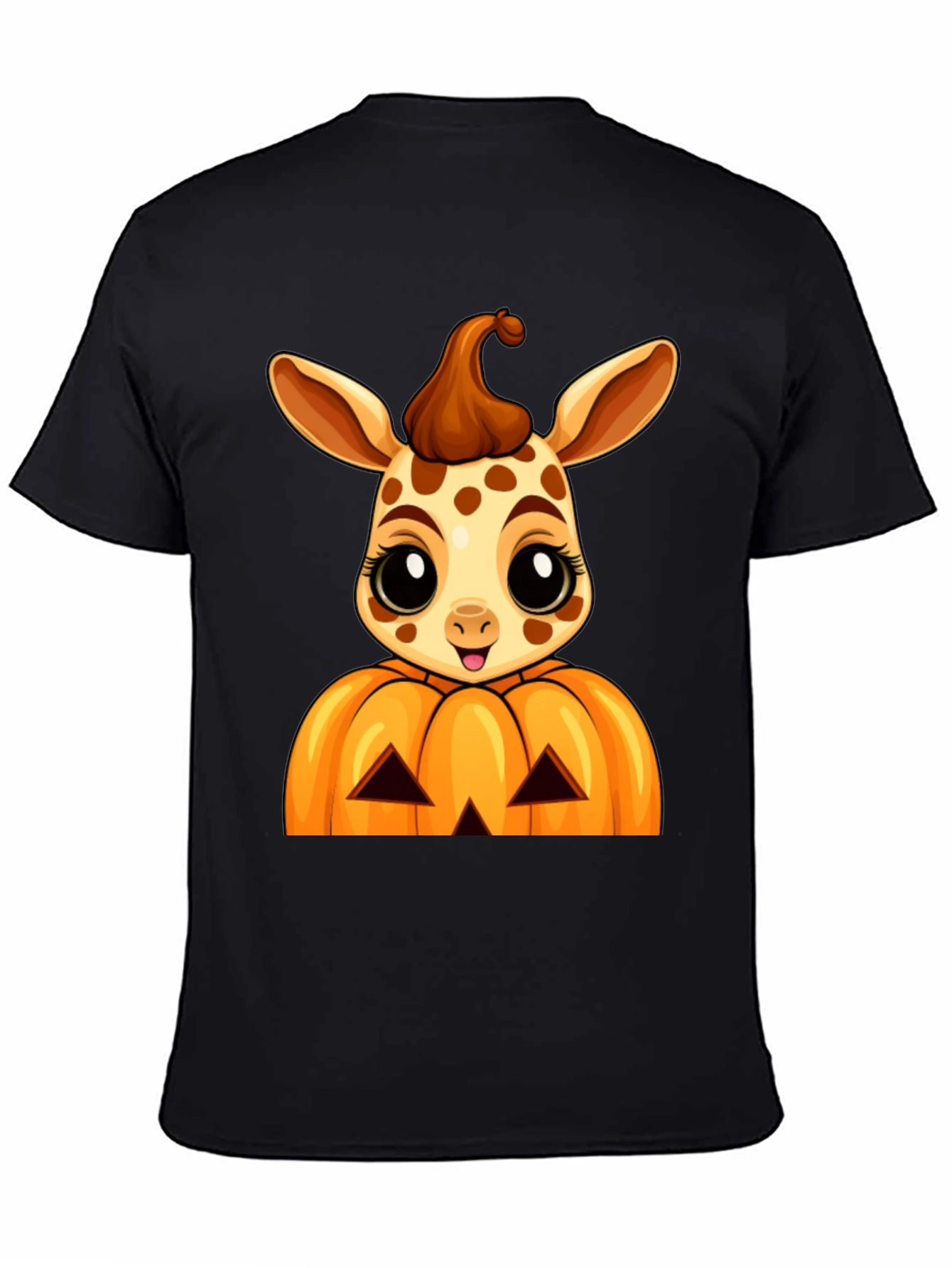 Halloween Giraffe Pumpkin T-Shirt