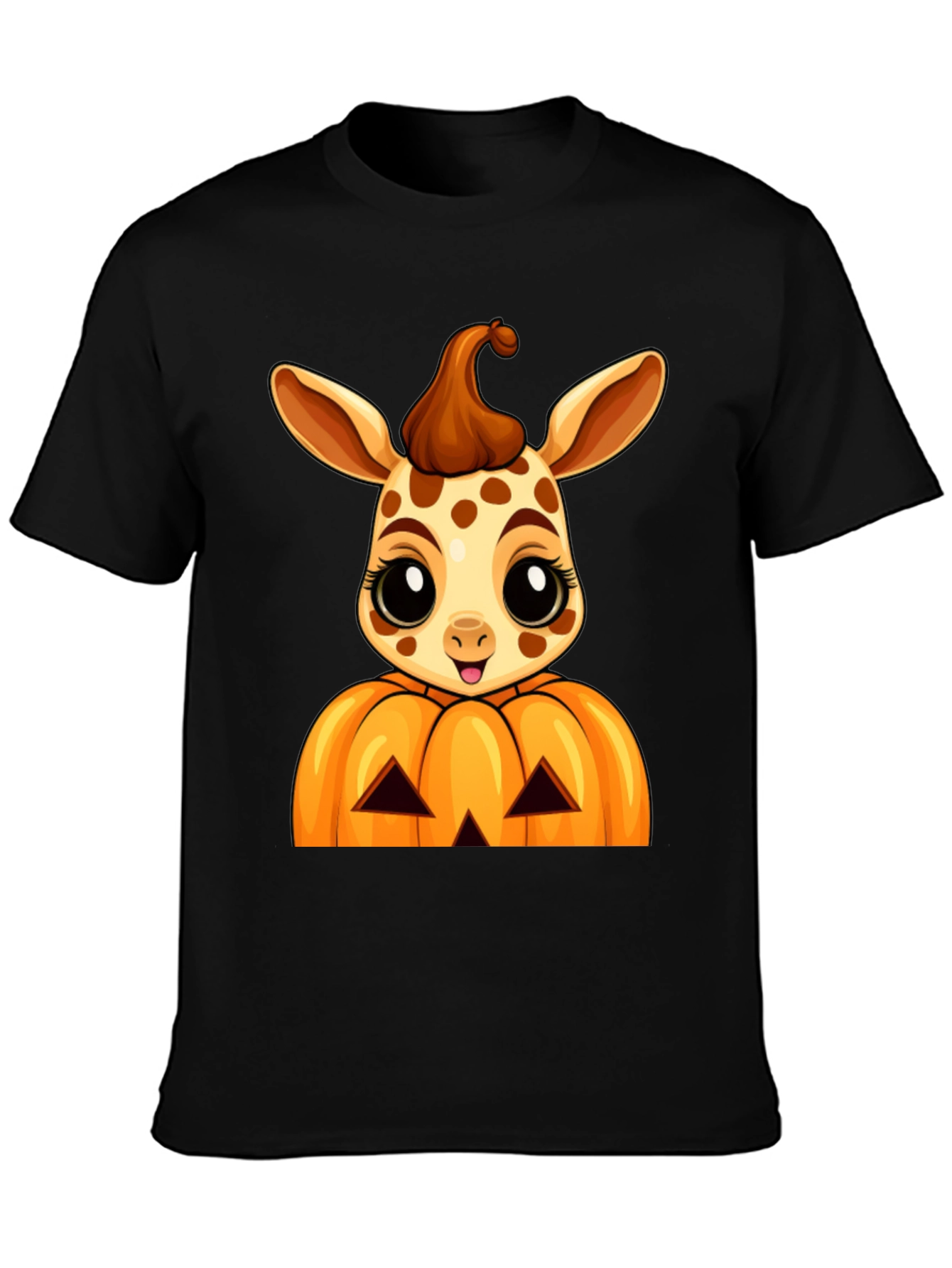 Halloween Giraffe Pumpkin T-Shirt