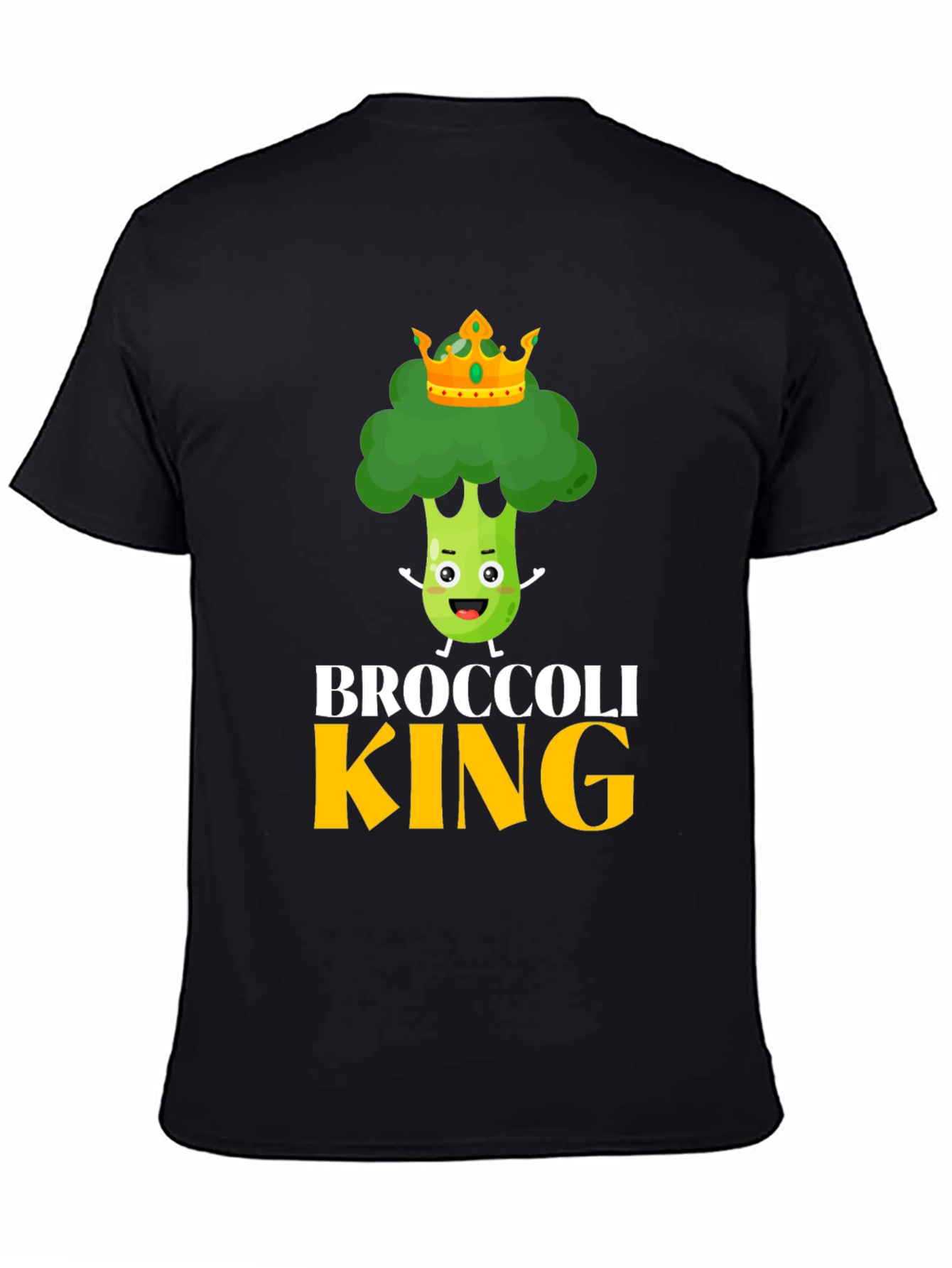 Broccoli King Funny Graphic Tee