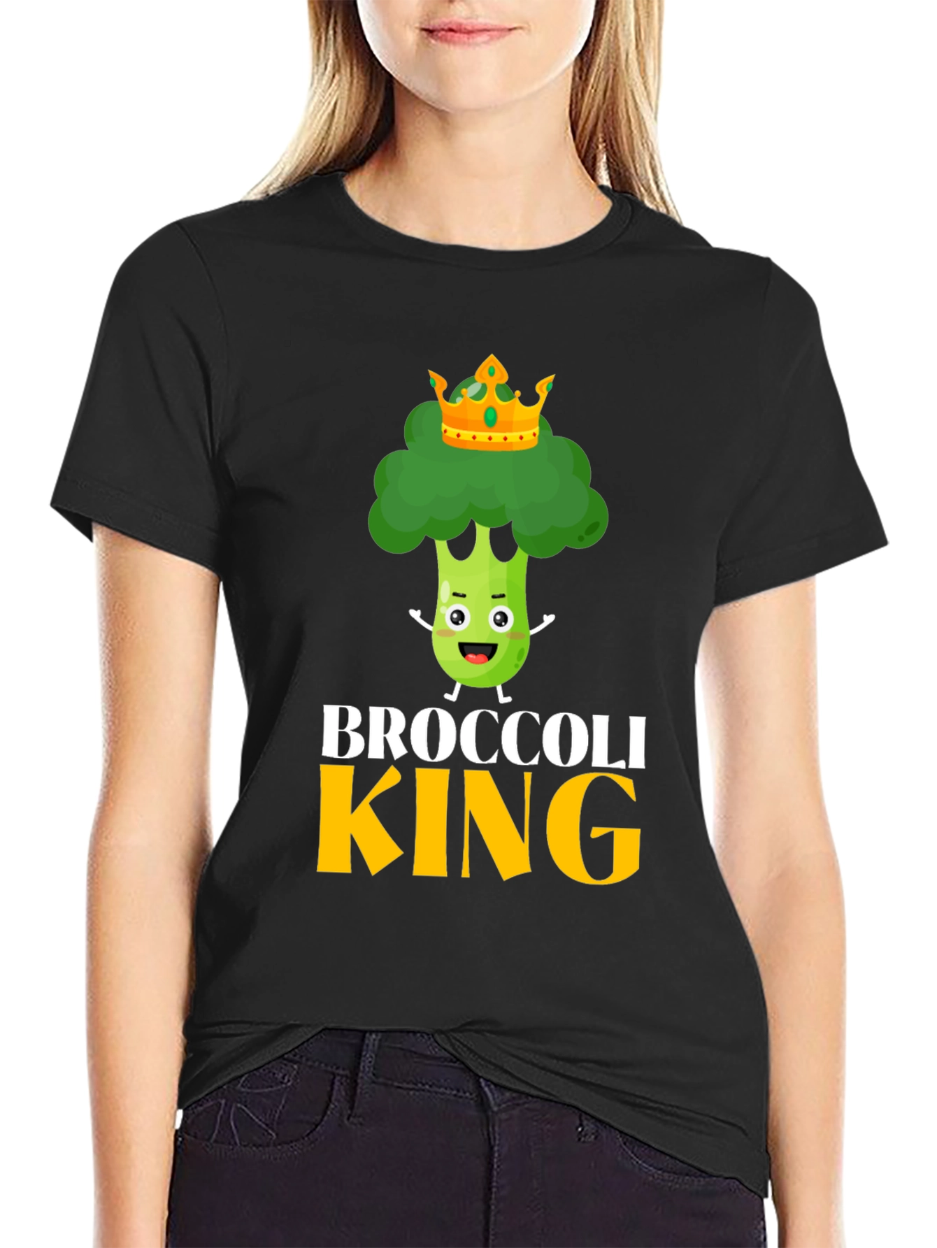 Broccoli King Funny Graphic Tee
