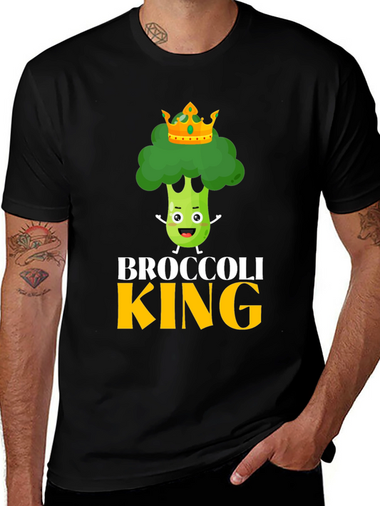 Broccoli King Funny Graphic Tee