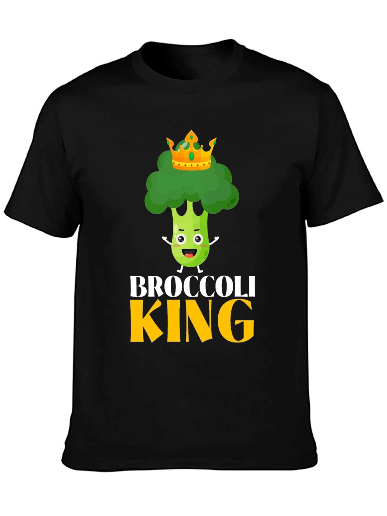 Broccoli King Funny Graphic Tee