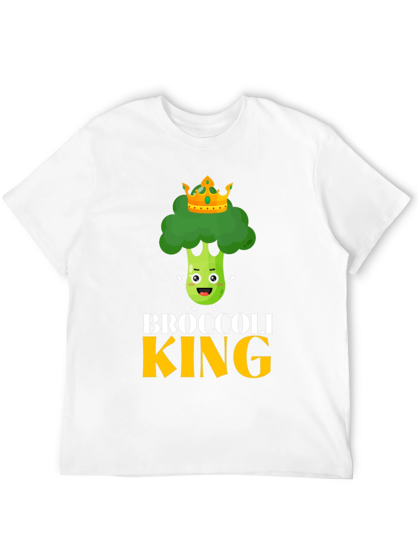 Broccoli King Funny Graphic Tee