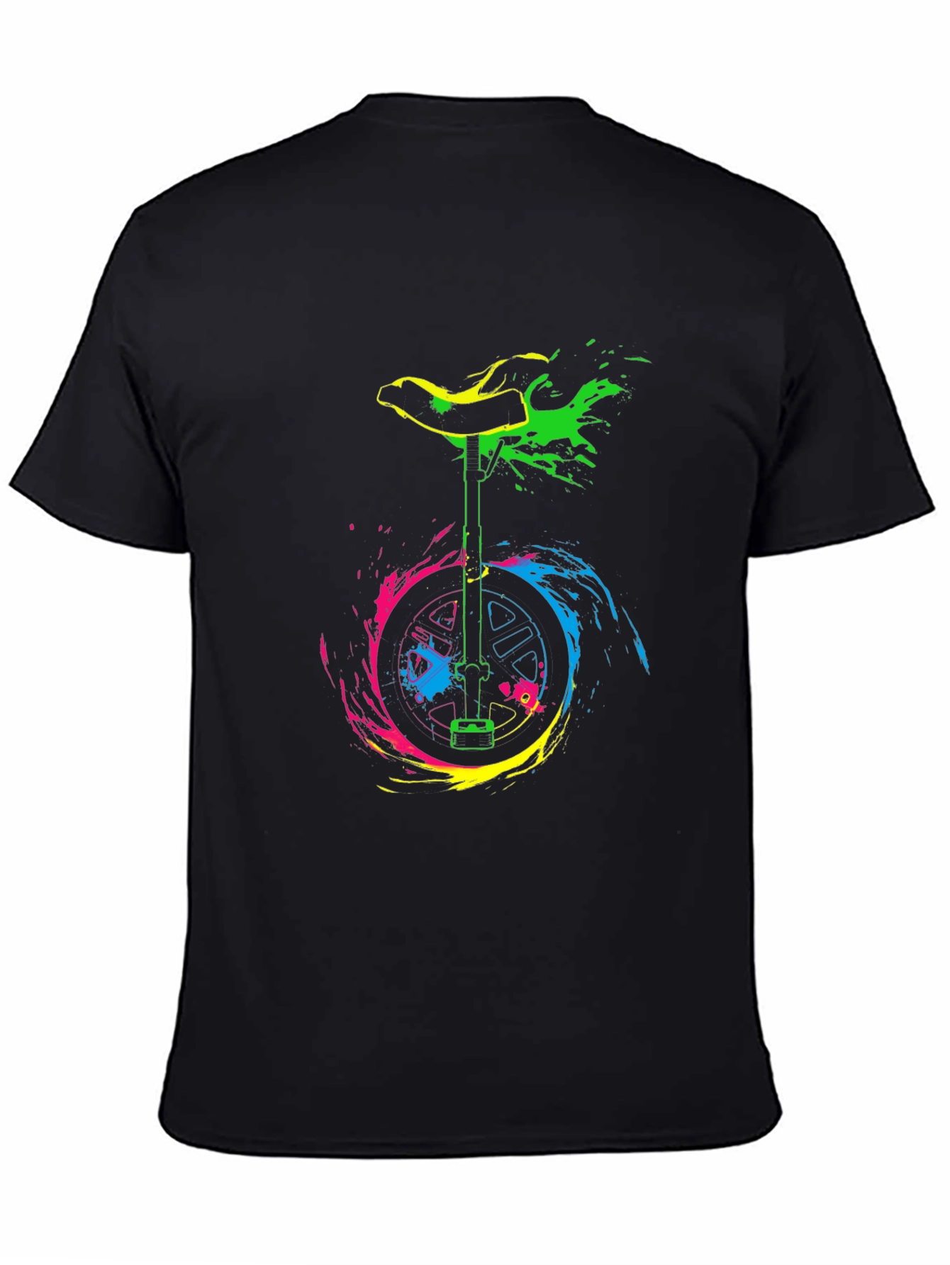 Vibrant Unicycle Graphic T-Shirt - Bold Design