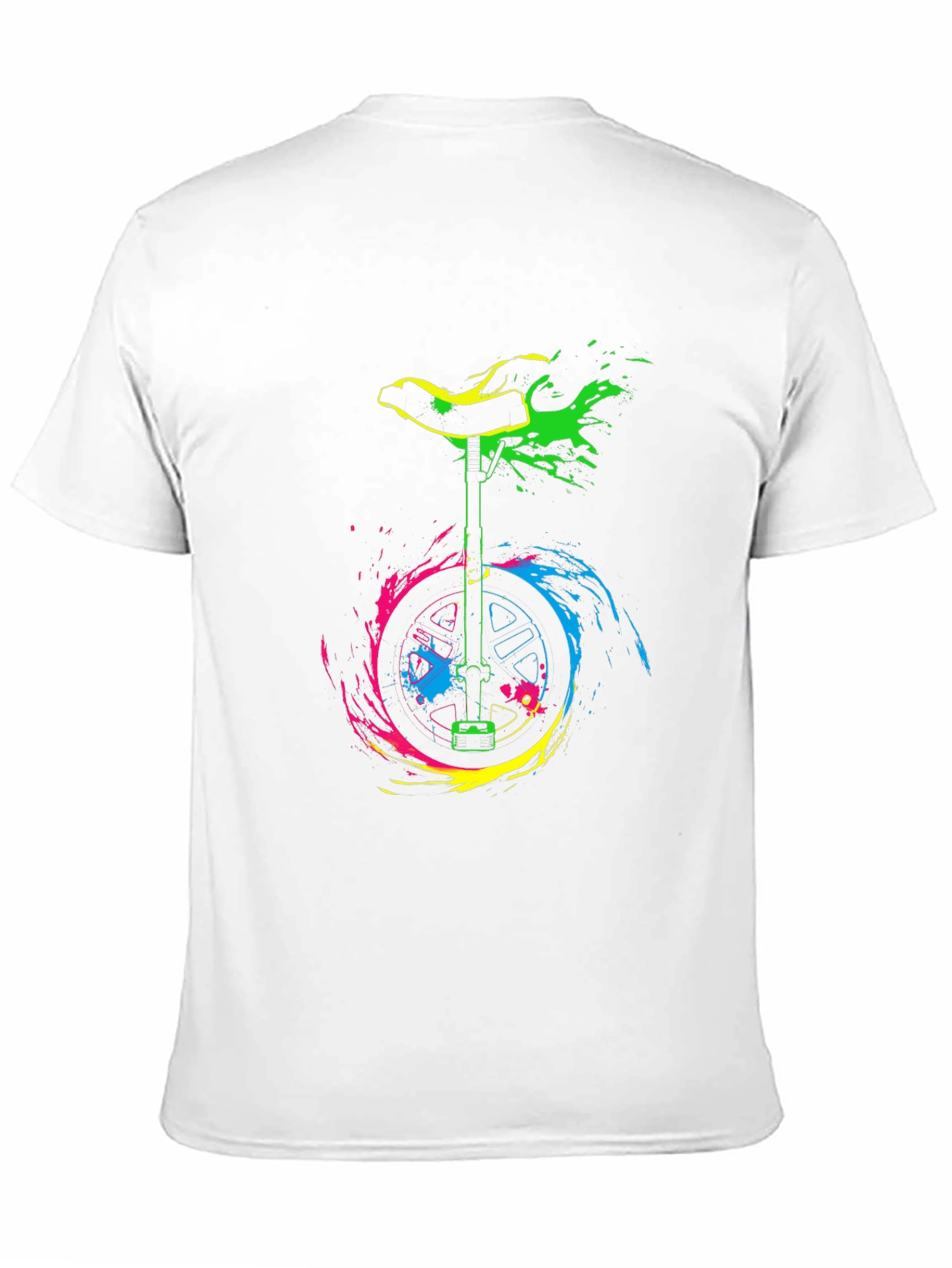 Vibrant Unicycle Graphic T-Shirt - Bold Design