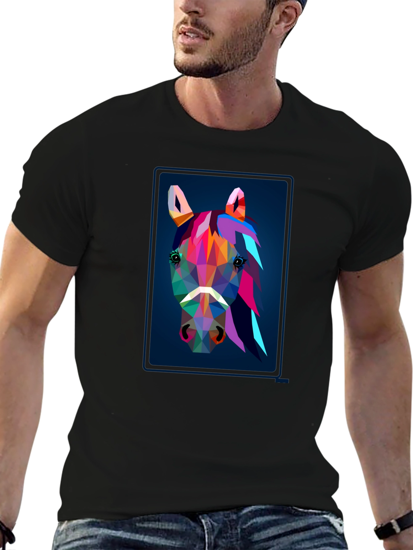 Geometric Horse Graphic Tee