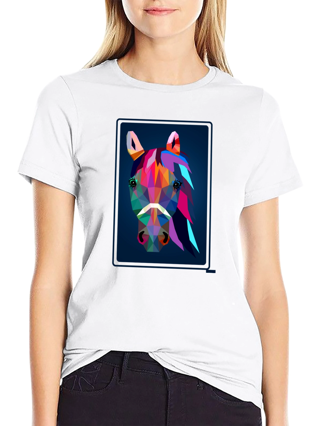 Geometric Horse Graphic Tee
