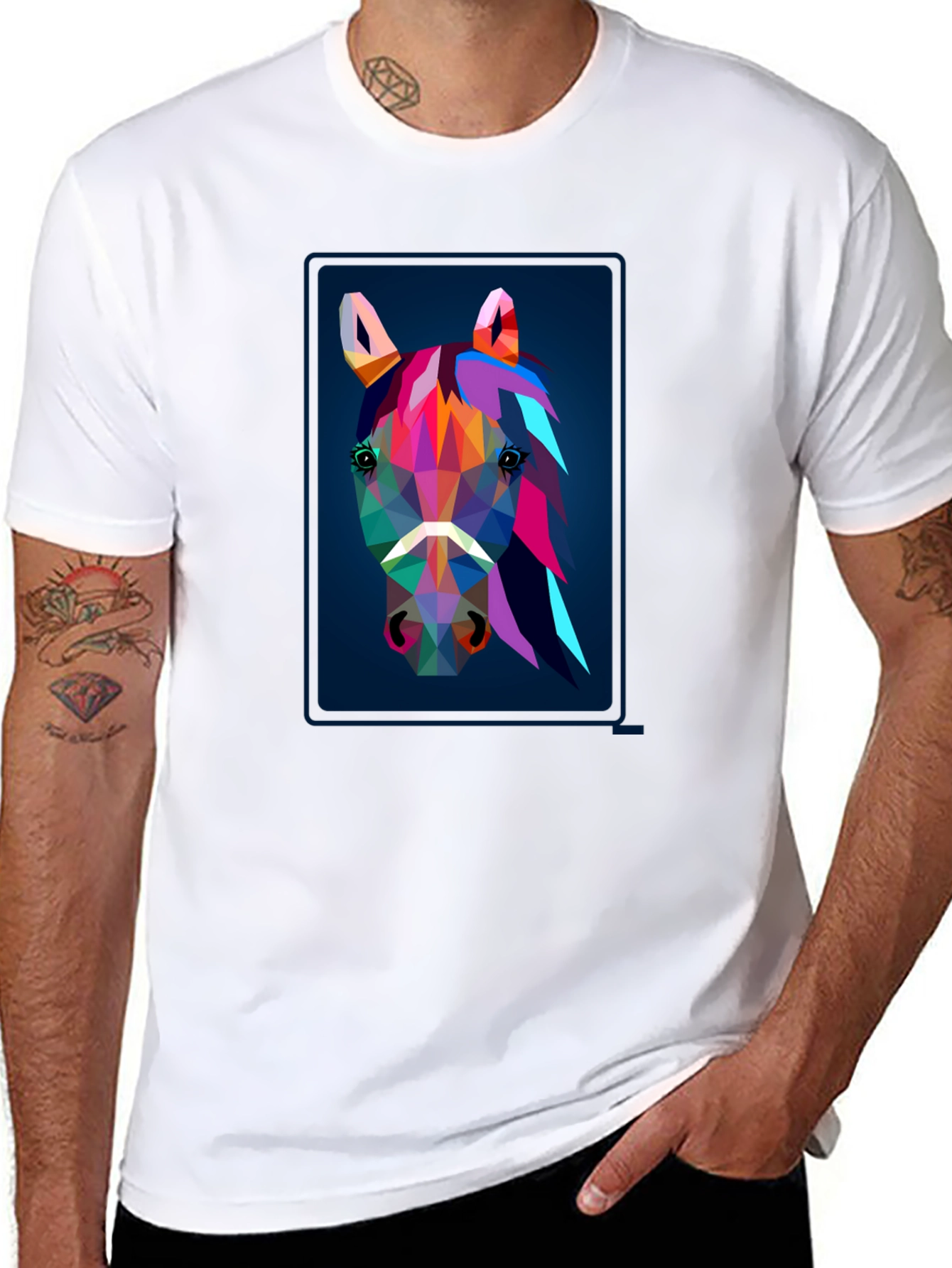 Geometric Horse Graphic Tee