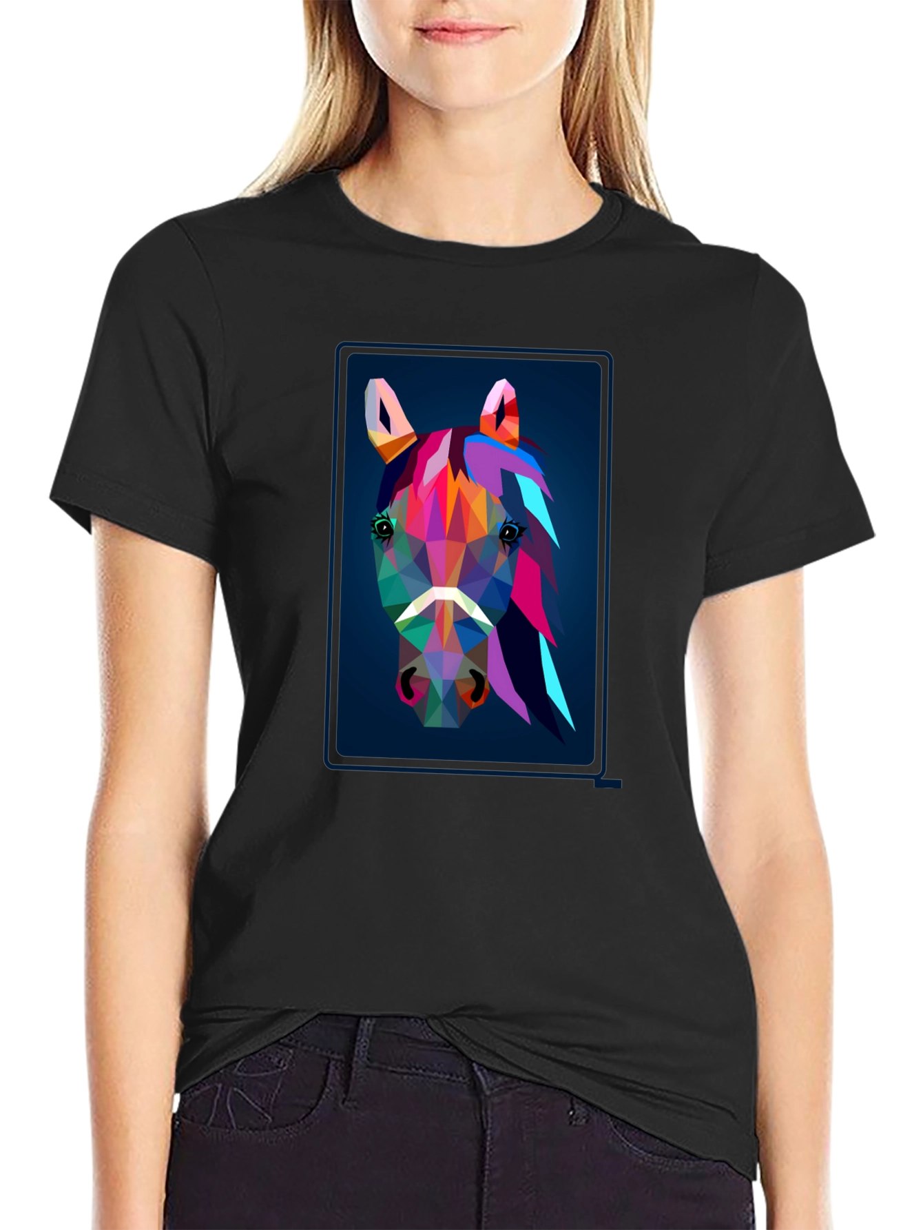 Geometric Horse Graphic Tee