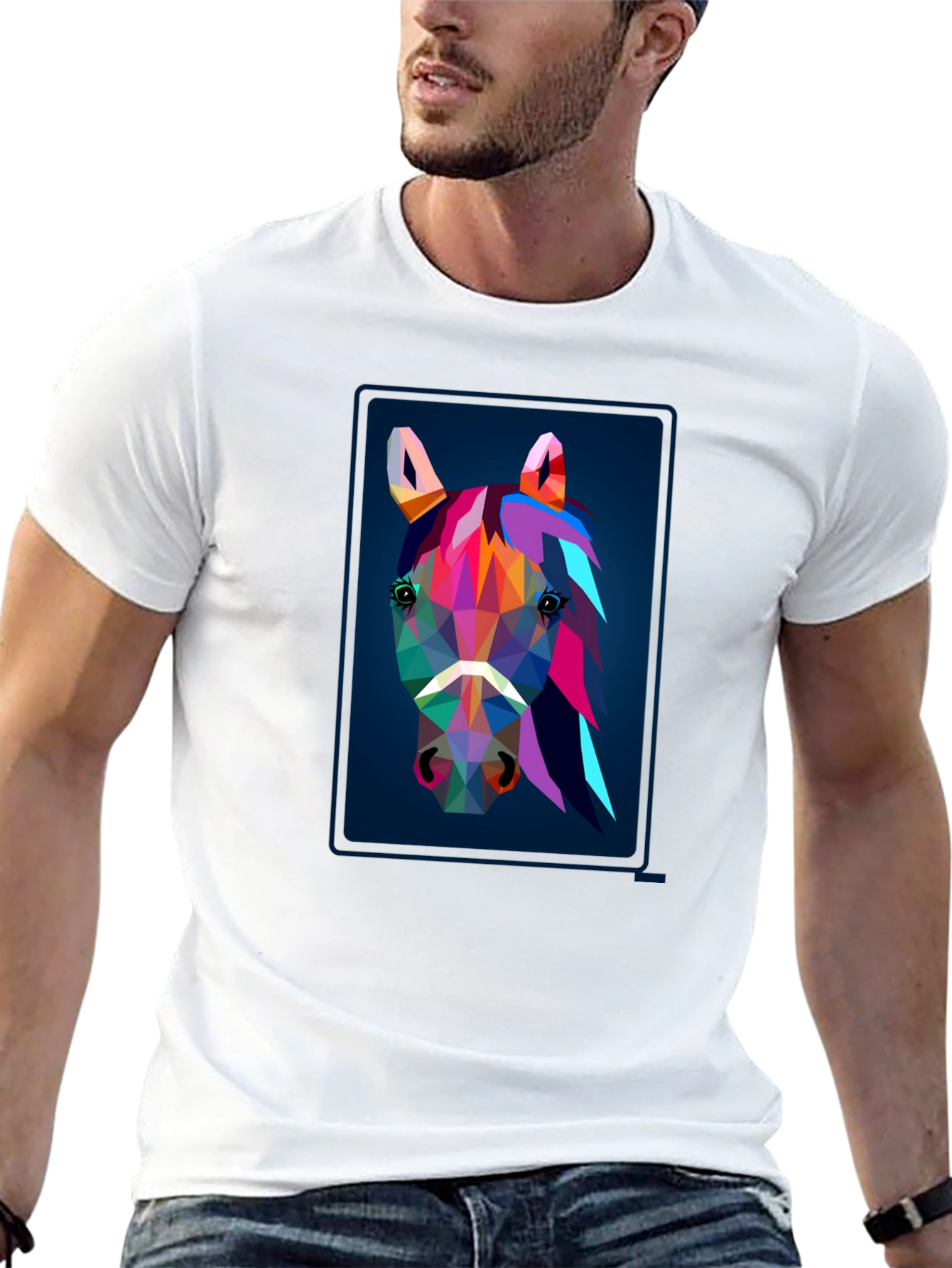 Geometric Horse Graphic Tee