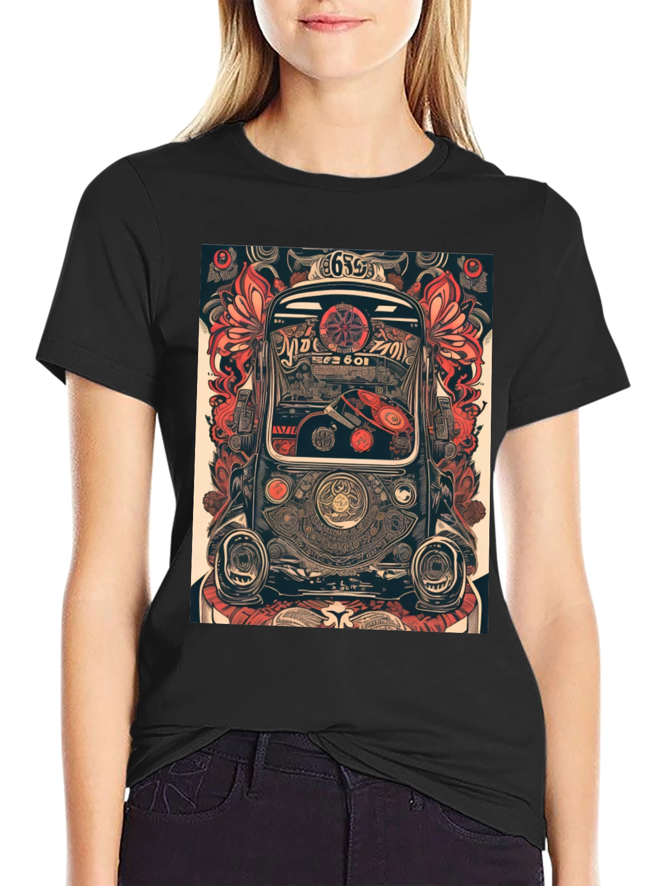 Retro Car Art T-Shirt