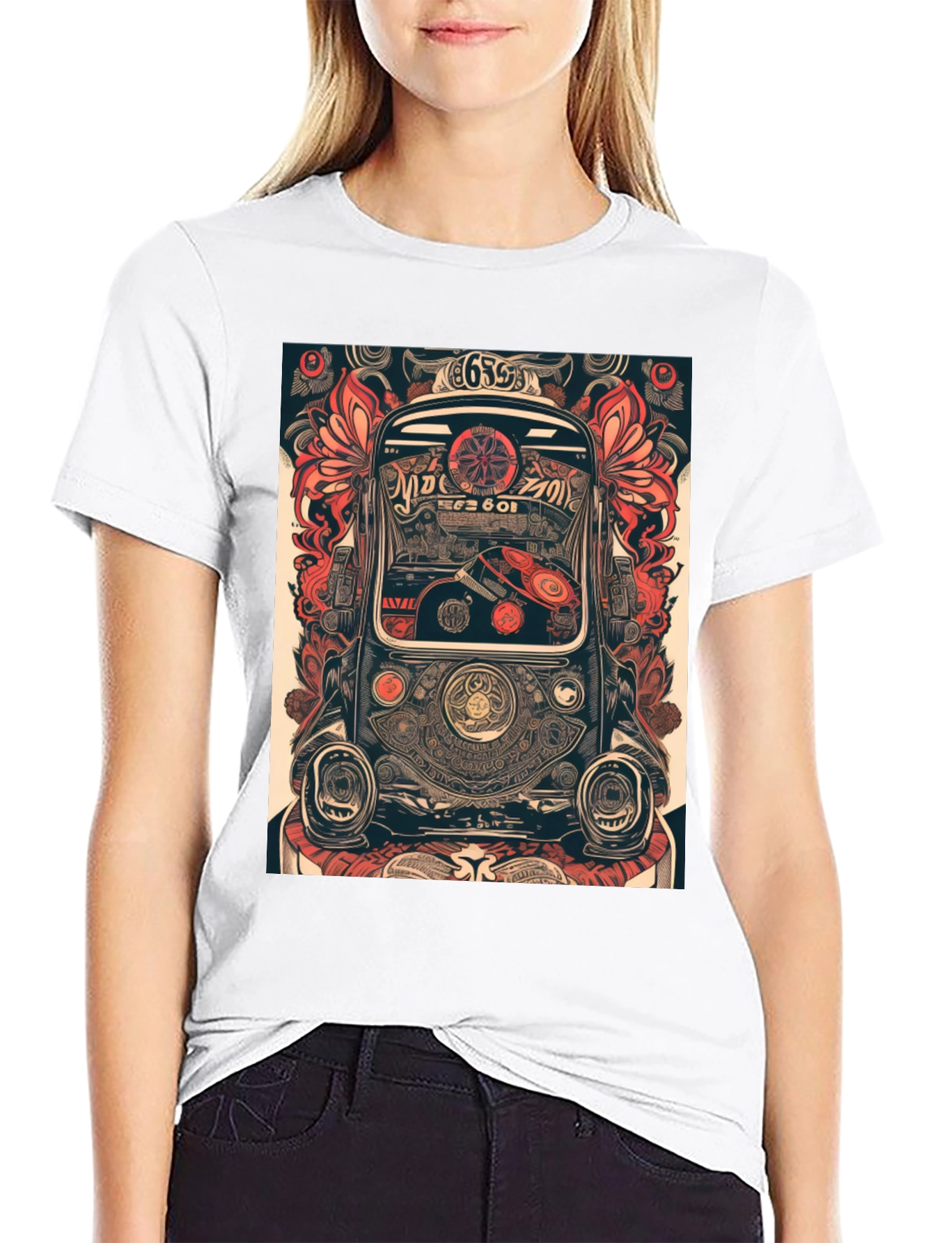 Retro Car Art T-Shirt