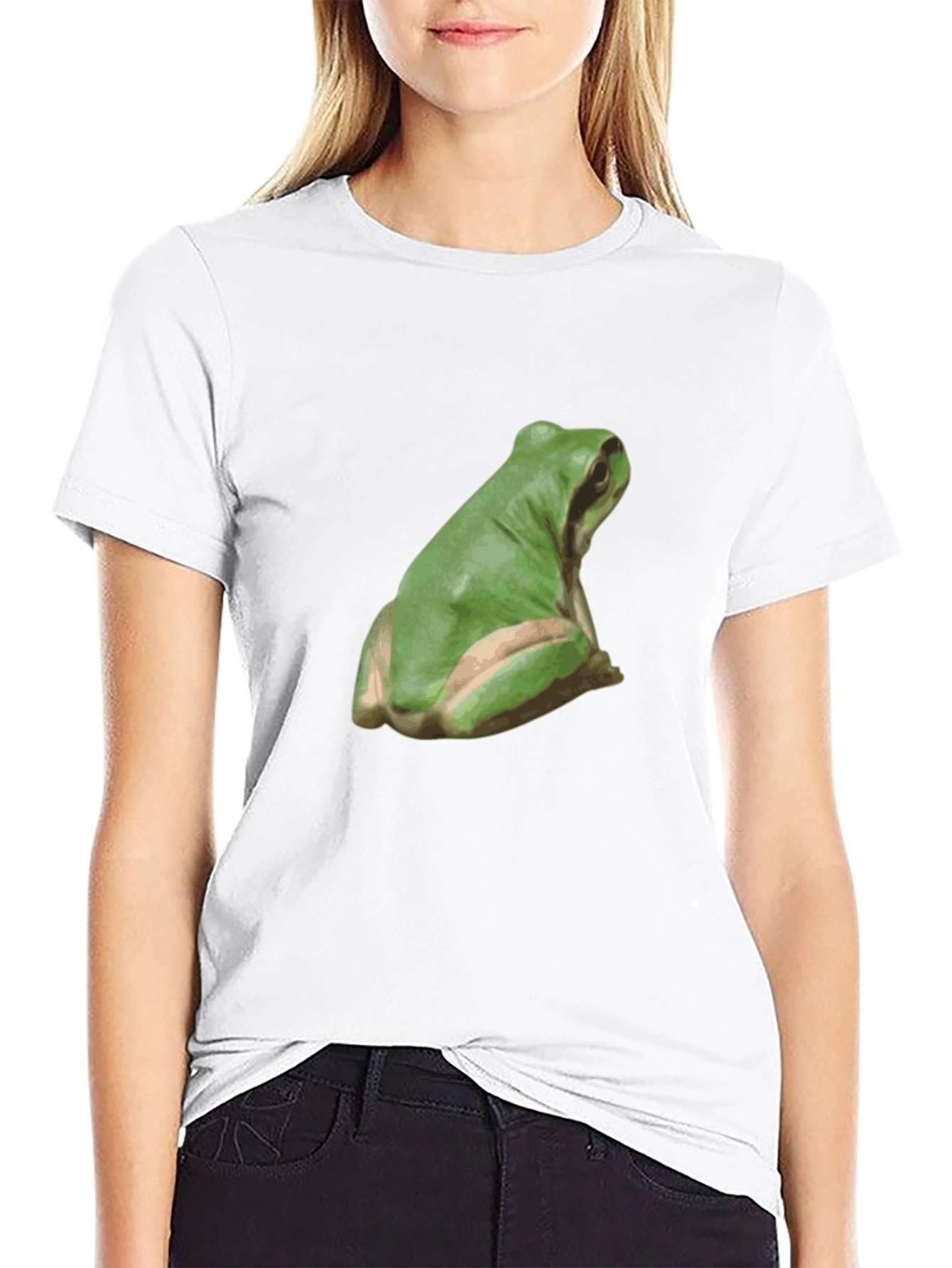Frog Graphic Tee - Casual Black T-Shirt