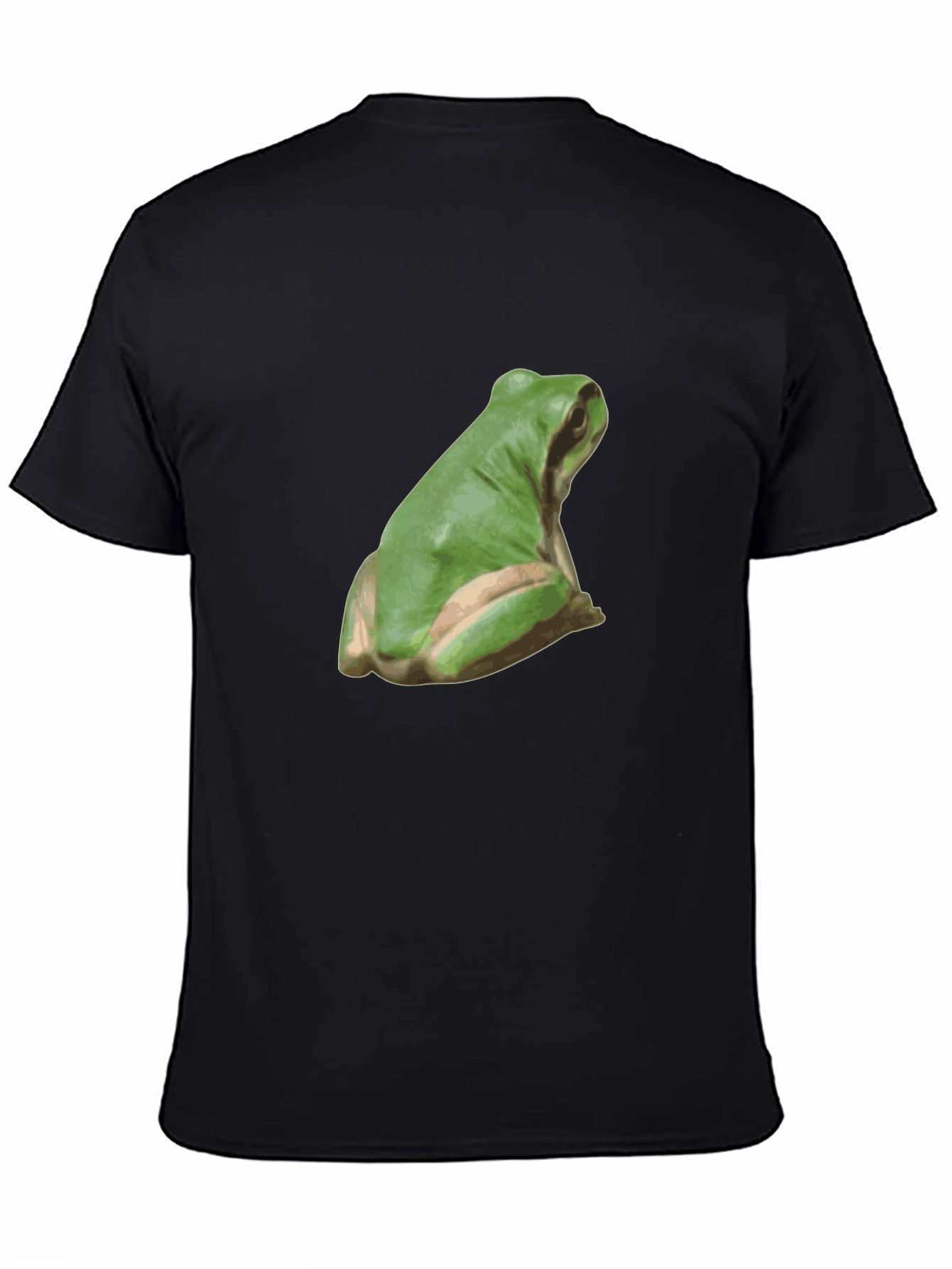 Frog Graphic Tee - Casual Black T-Shirt