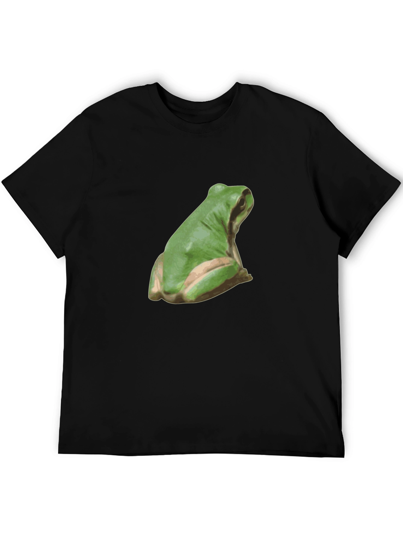 Frog Graphic Tee - Casual Black T-Shirt
