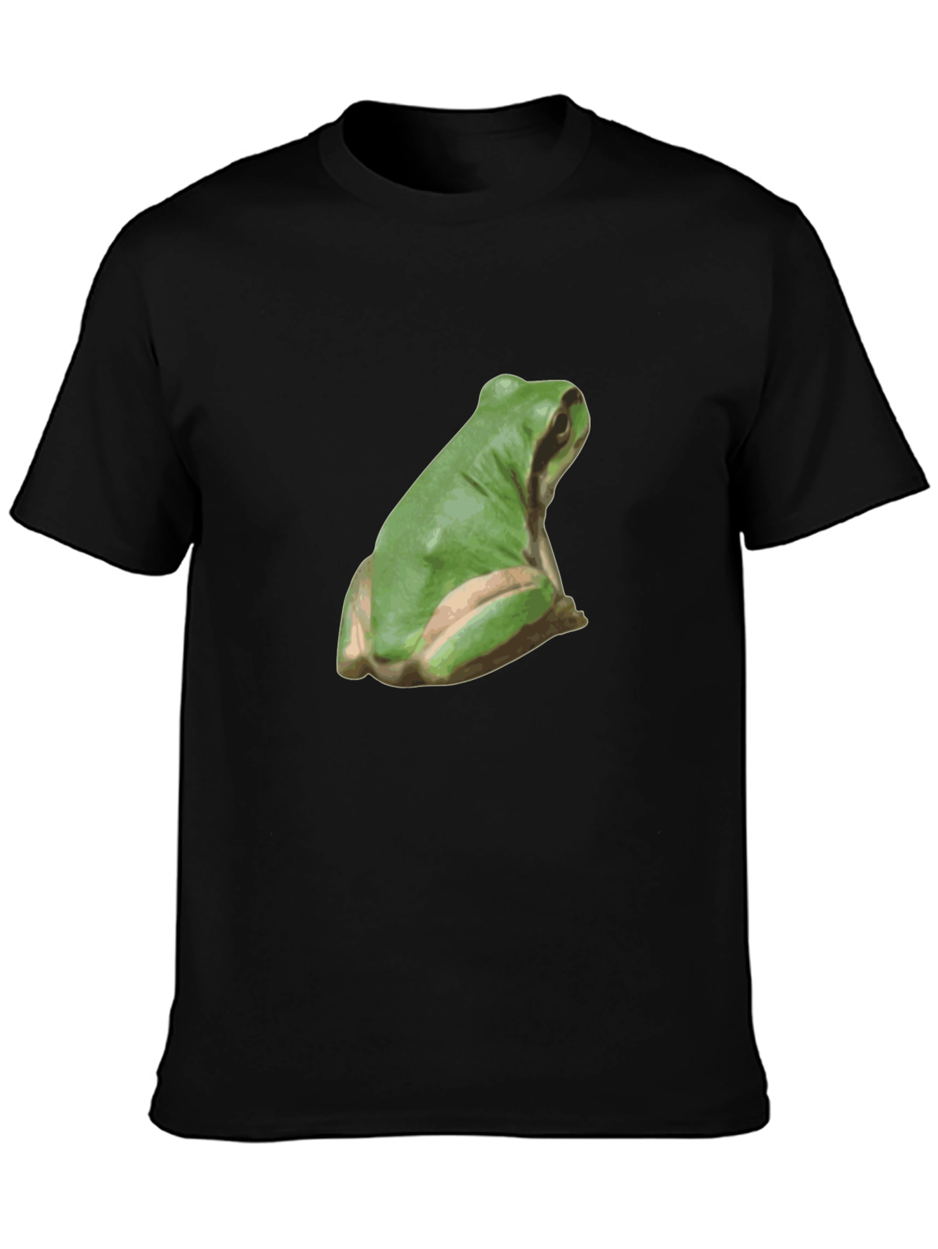 Frog Graphic Tee - Casual Black T-Shirt