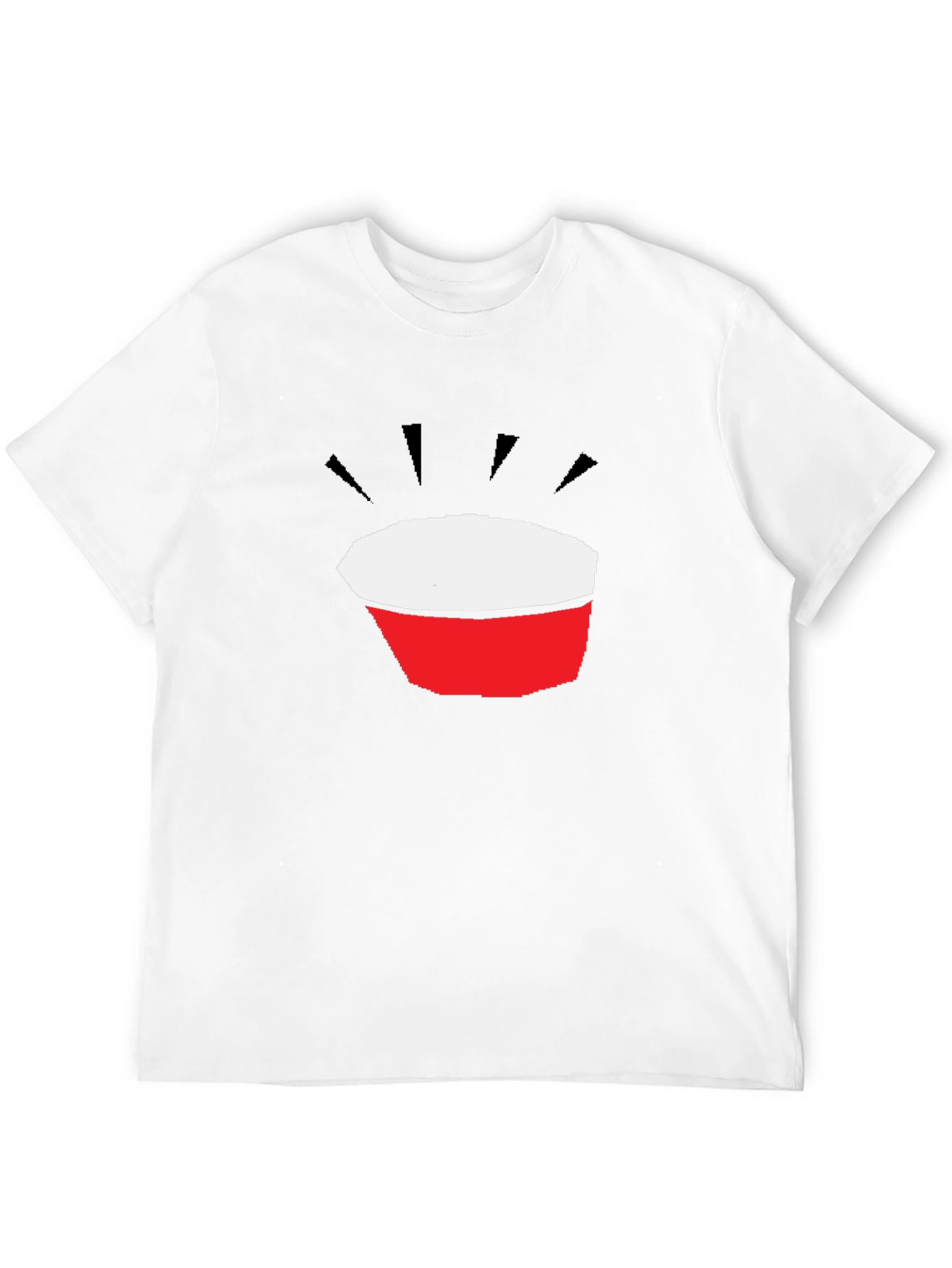 Abstract Bowl Graphic Black T-Shirt