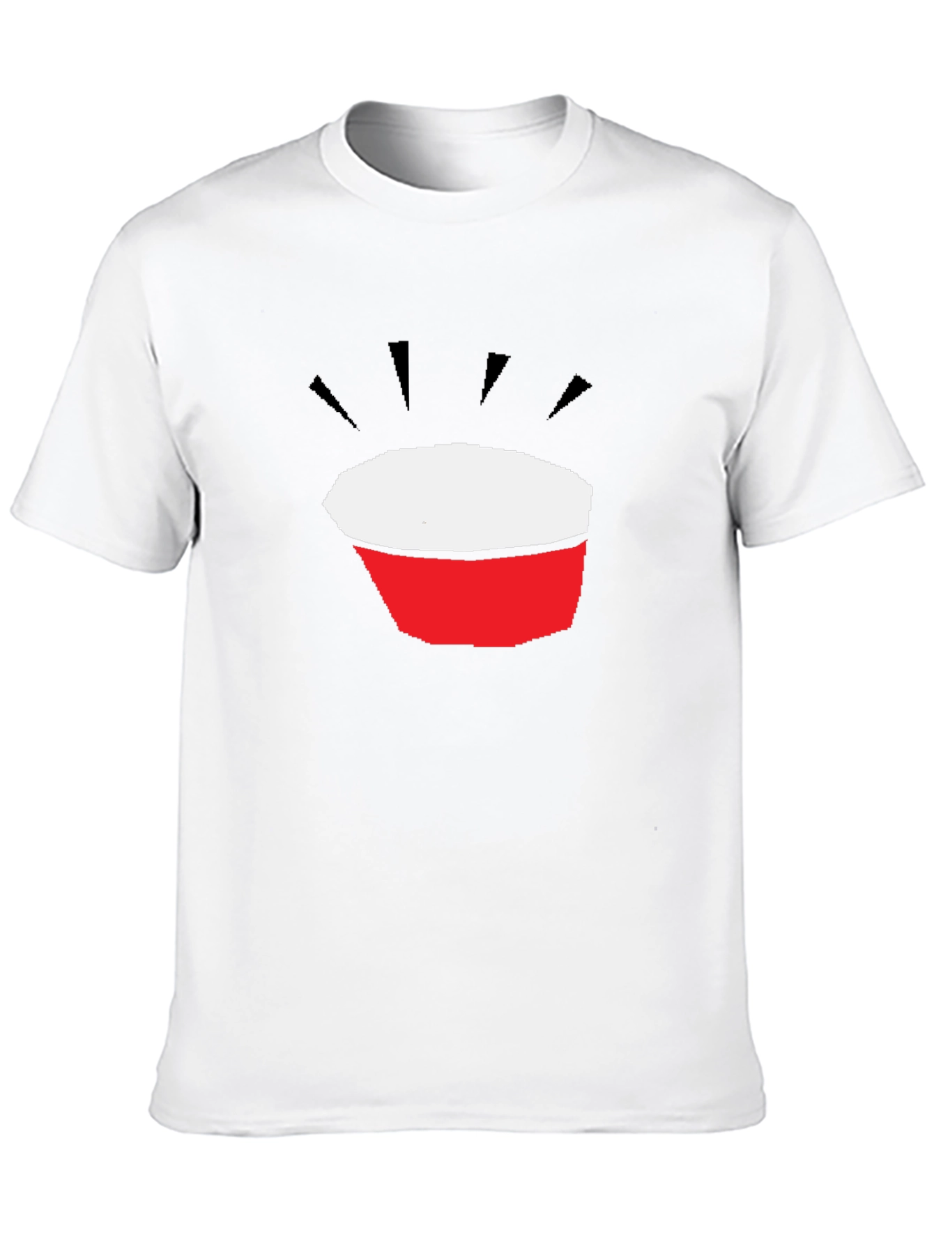 Abstract Bowl Graphic Black T-Shirt