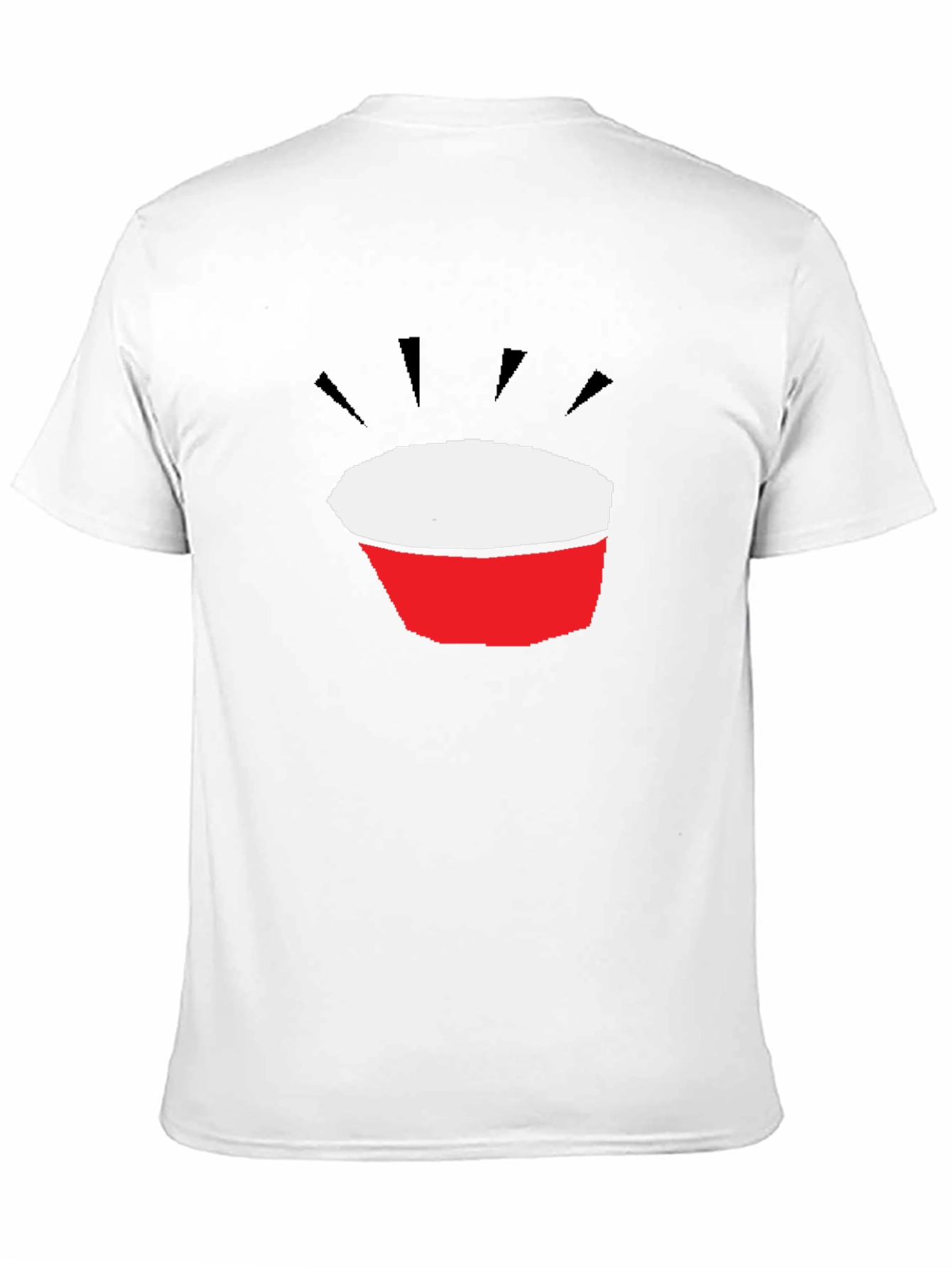 Abstract Bowl Graphic Black T-Shirt