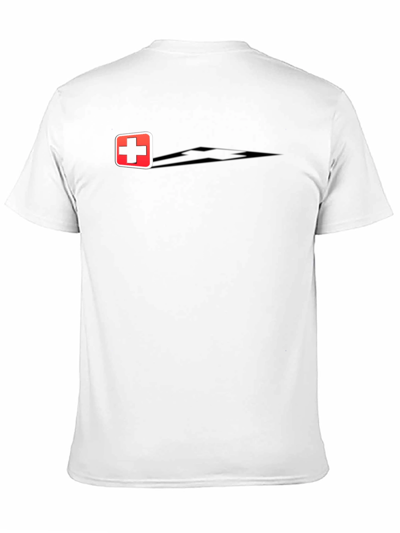 Medical Cross Graphic T-Shirt - Classic Black Cotton Tee