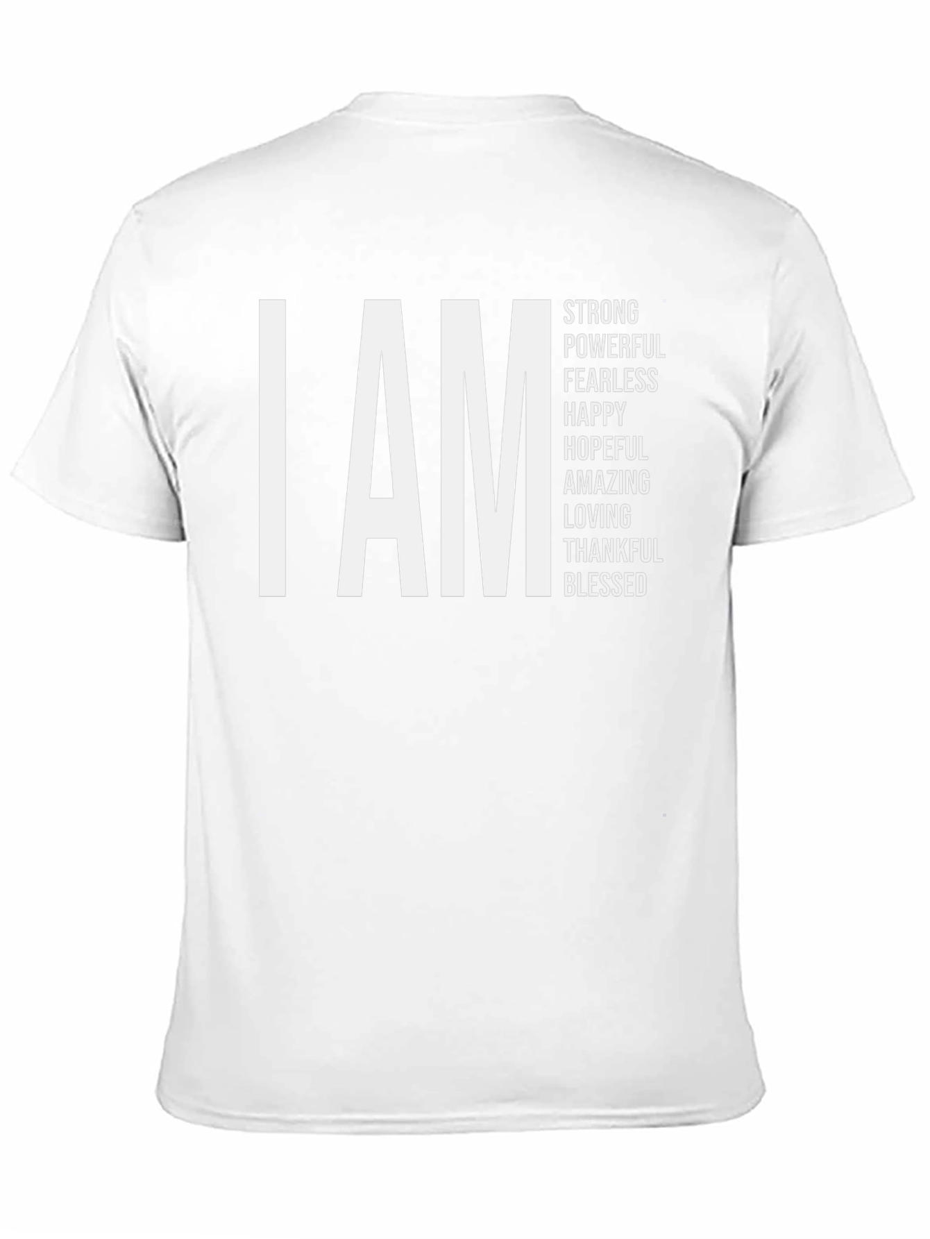 I AM Strong Black Graphic Tee