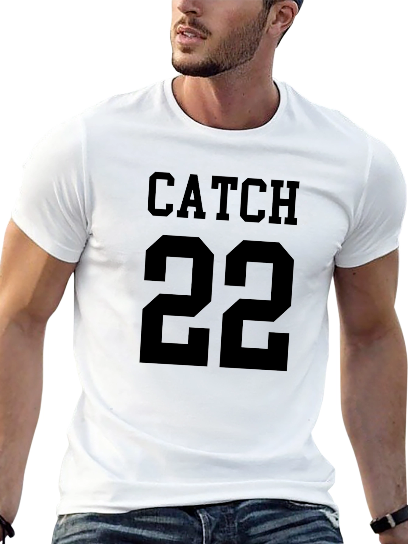 Catch 22 Graphic Print Black T-Shirt