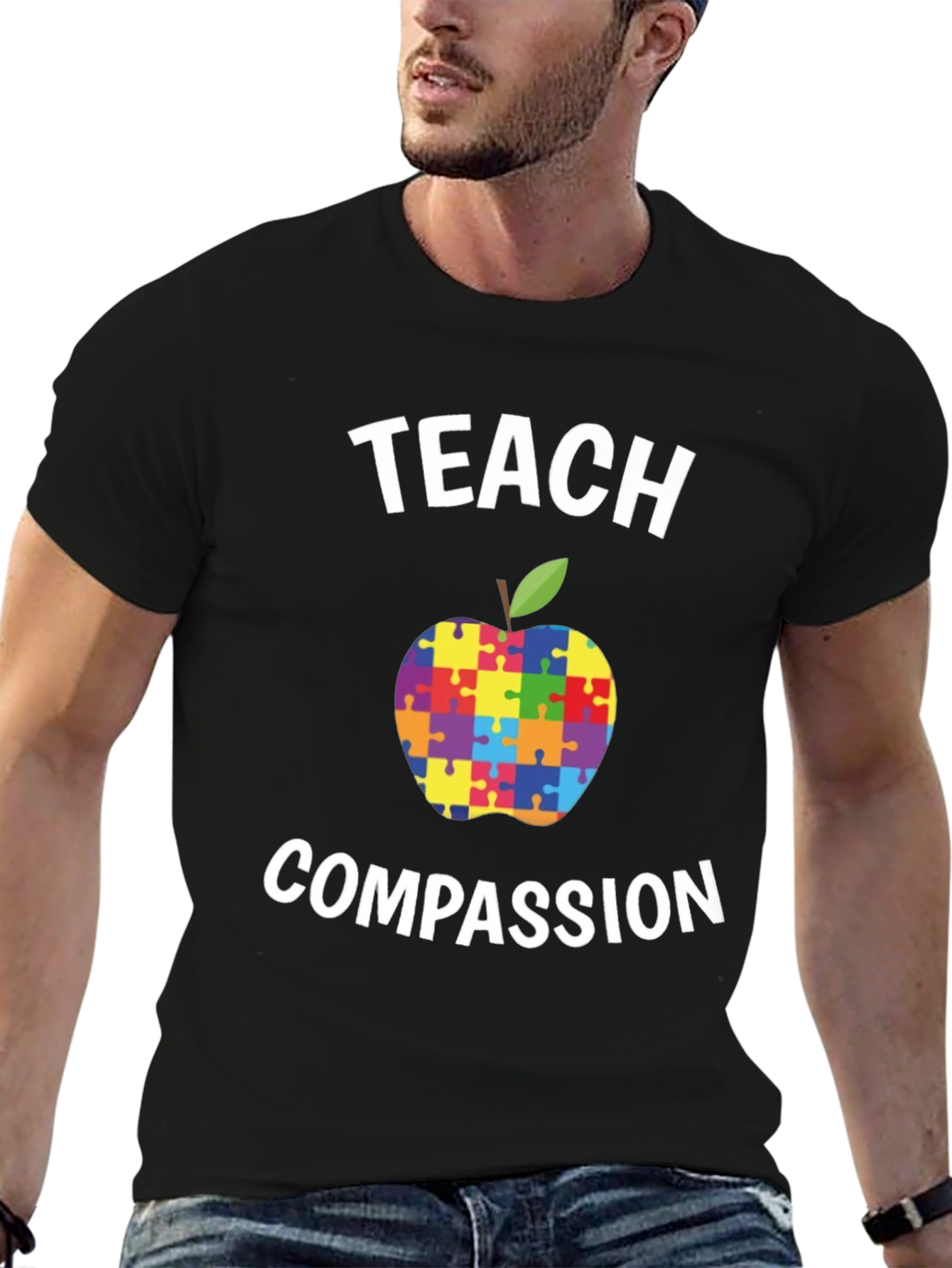 Teach Compassion Autism Awareness T-Shirt