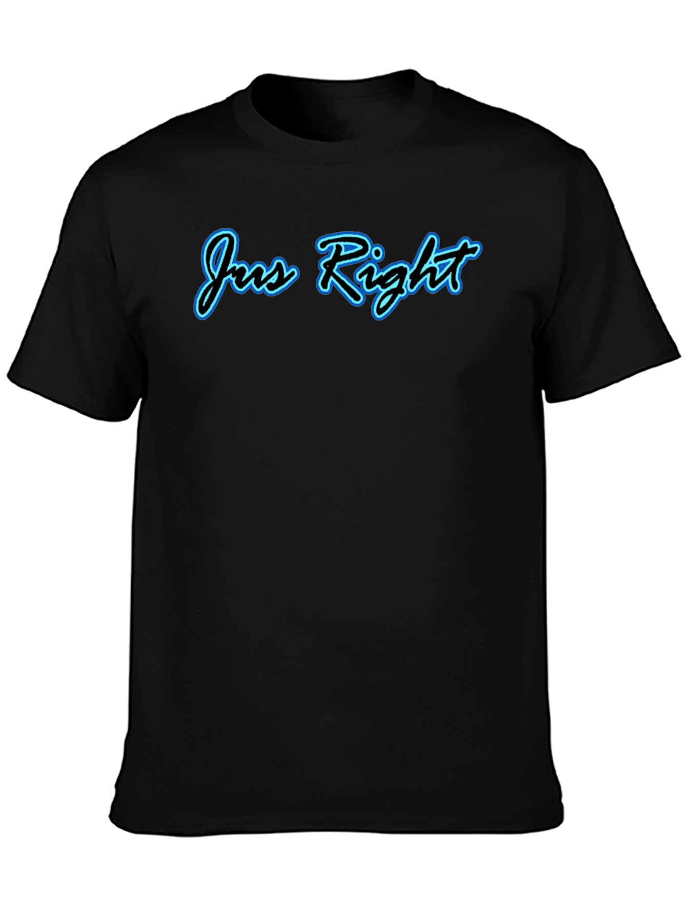 Jus Right Graphic Tee - Stylish Black Cotton T-Shirt