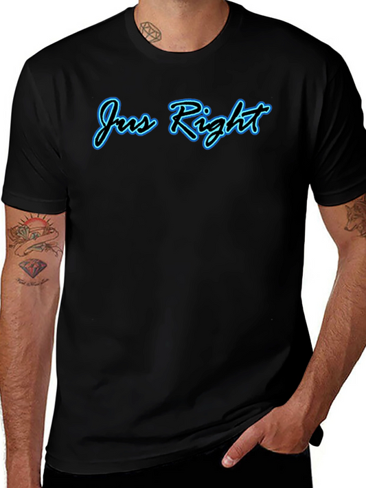 Jus Right Graphic Tee - Stylish Black Cotton T-Shirt