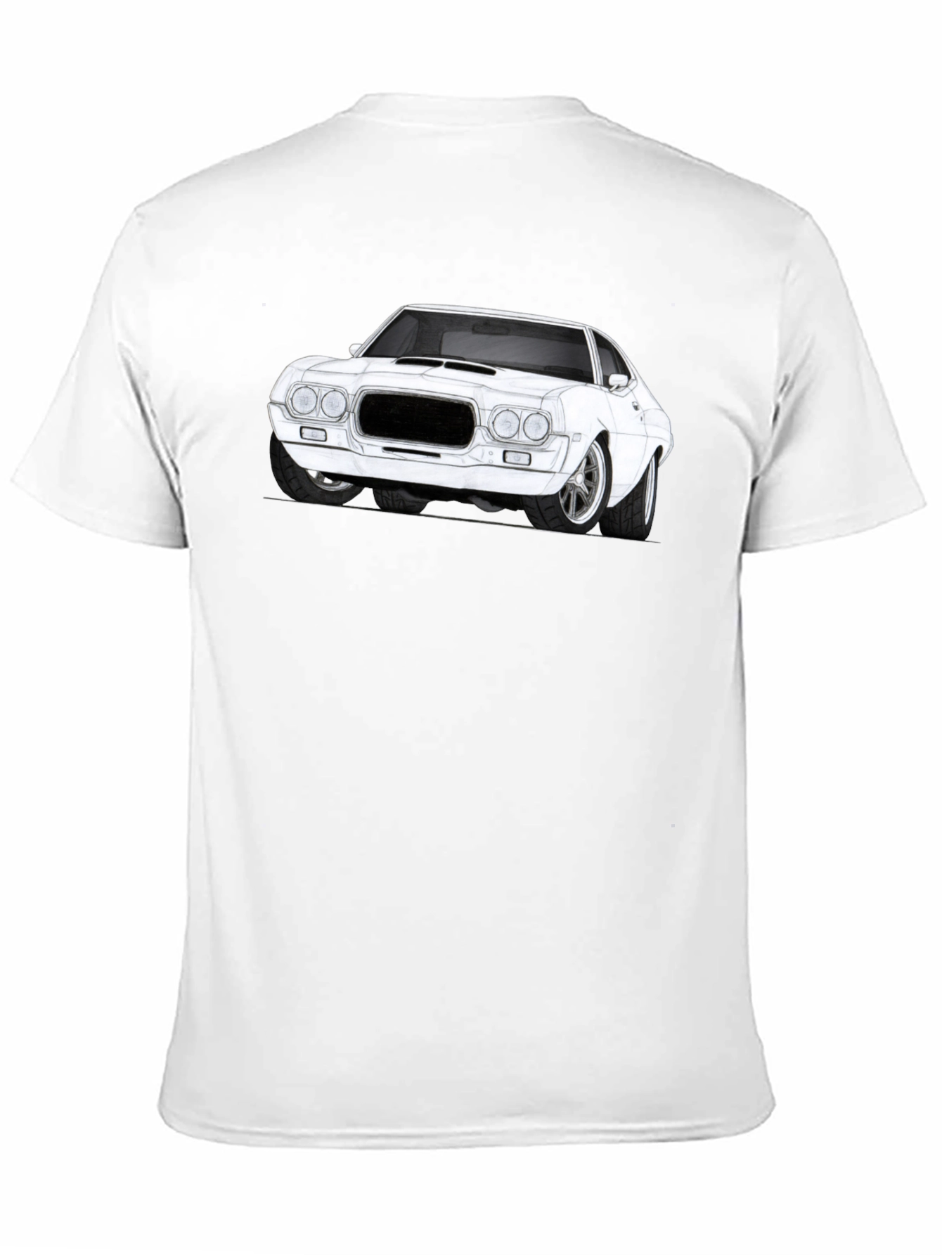Classic Car Graphic T-Shirt - Black