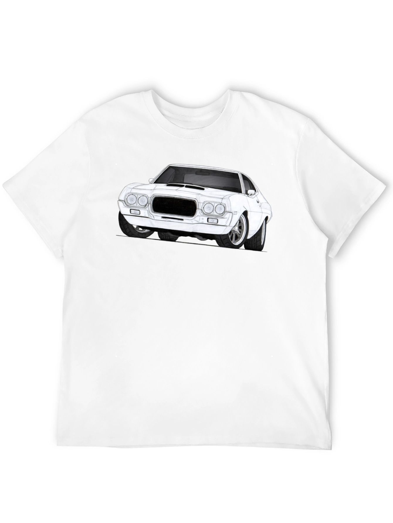 Classic Car Graphic T-Shirt - Black