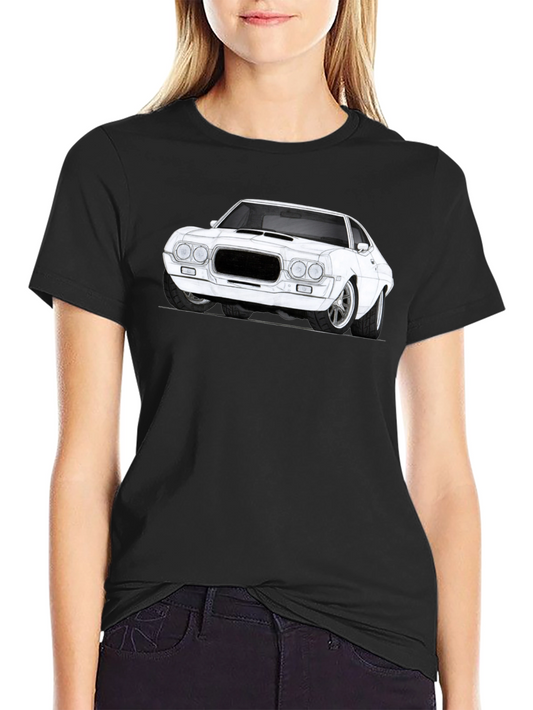 Classic Car Graphic T-Shirt - Black