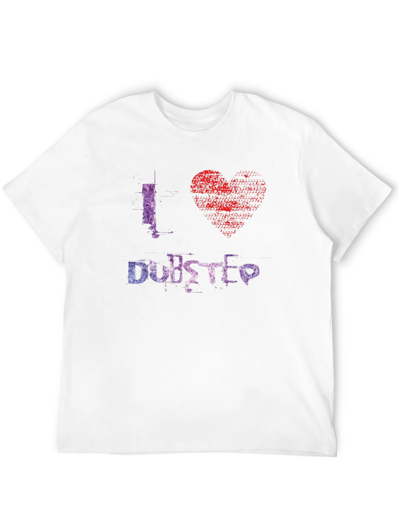 I Love Dubstep Graphic Tee - Black Cotton T-Shirt