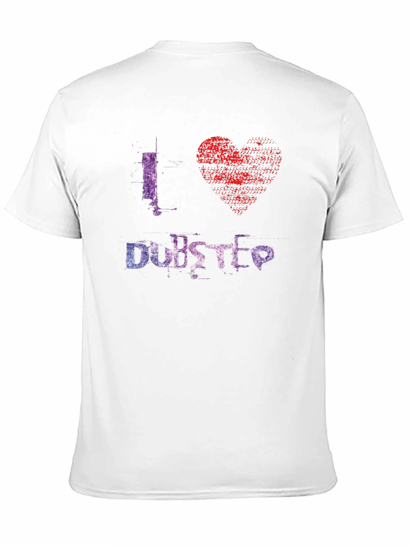 I Love Dubstep Graphic Tee - Black Cotton T-Shirt