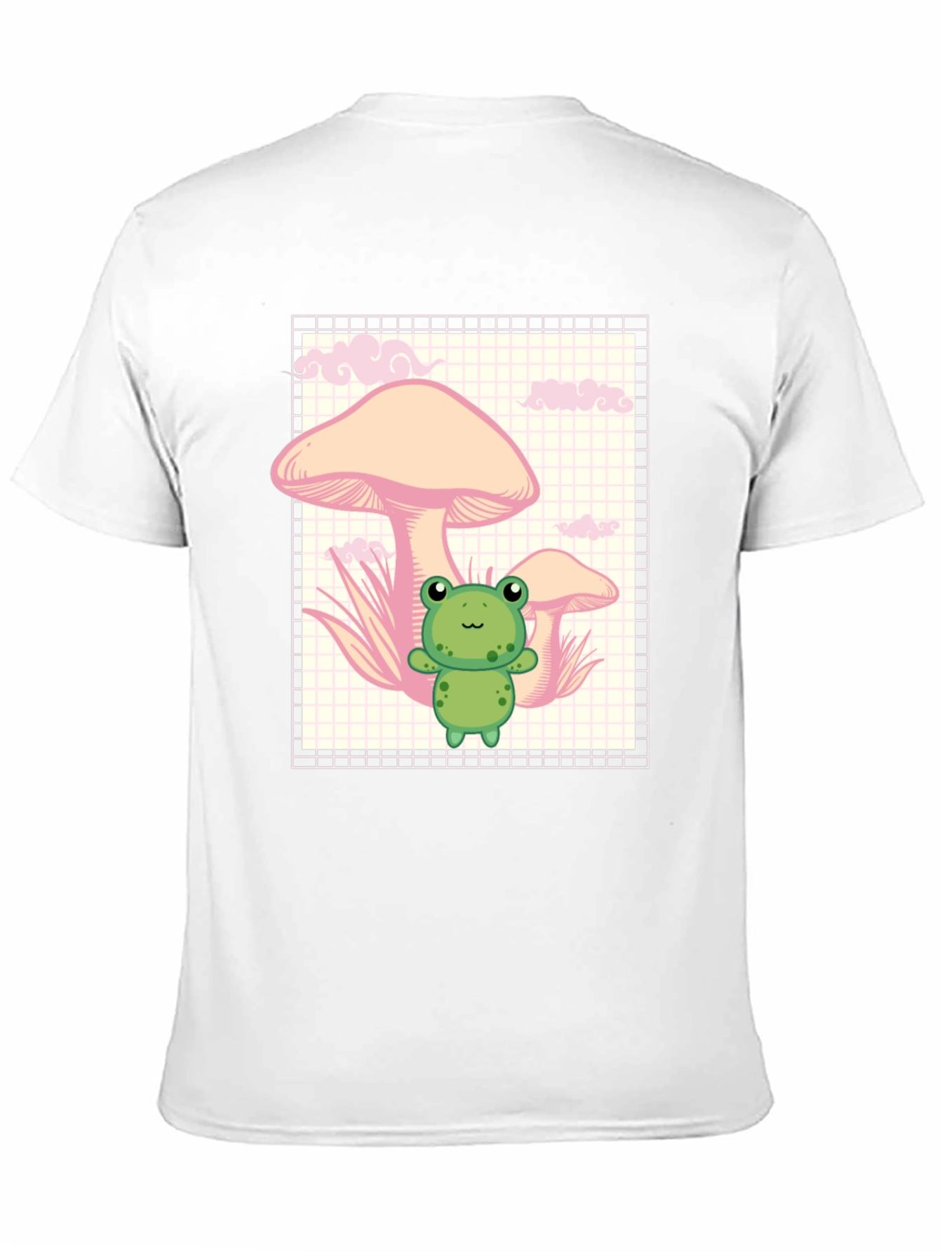 Frog and Mushroom Black T-Shirt