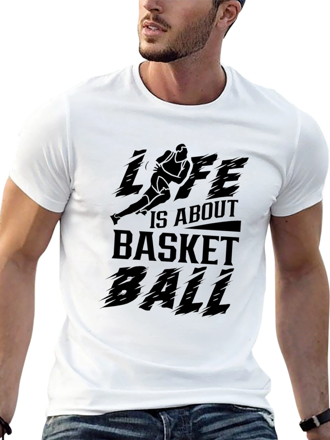 Life Is About Basketball Graphic T-Shirt