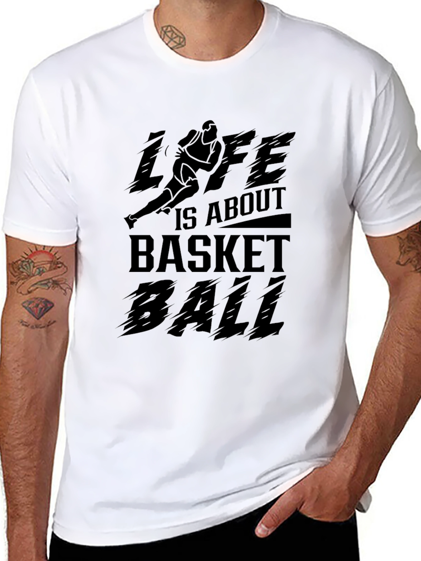 Life Is About Basketball Graphic T-Shirt