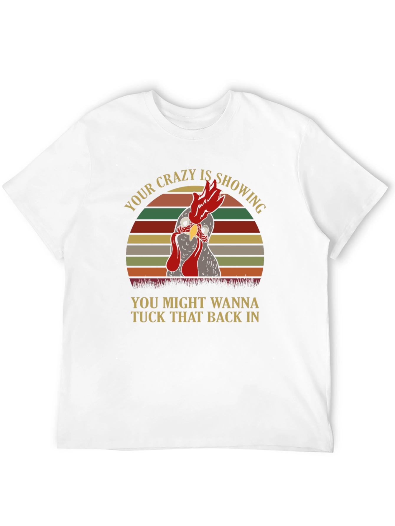 Crazy Chicken Graphic T-Shirt