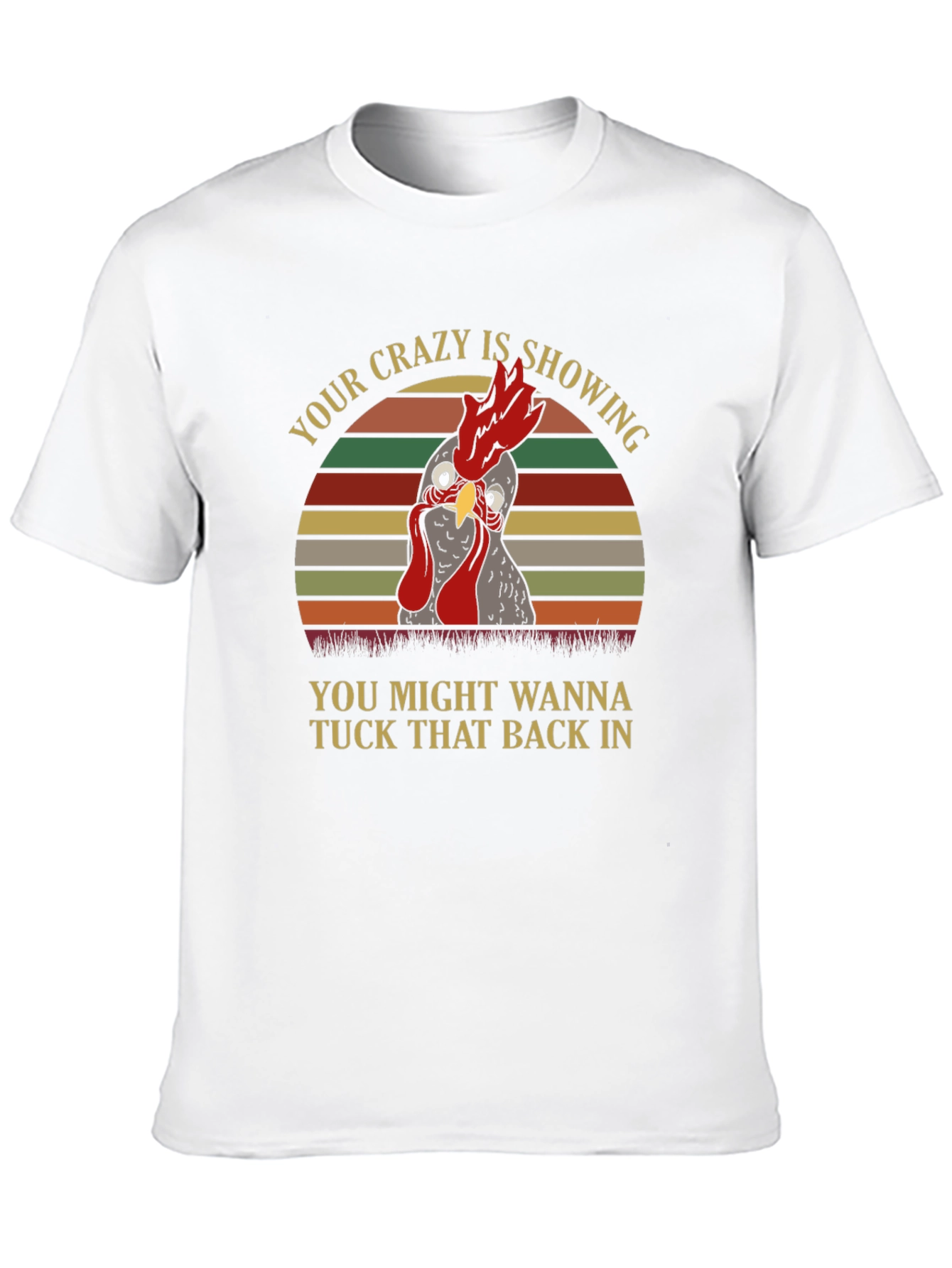 Crazy Chicken Graphic T-Shirt