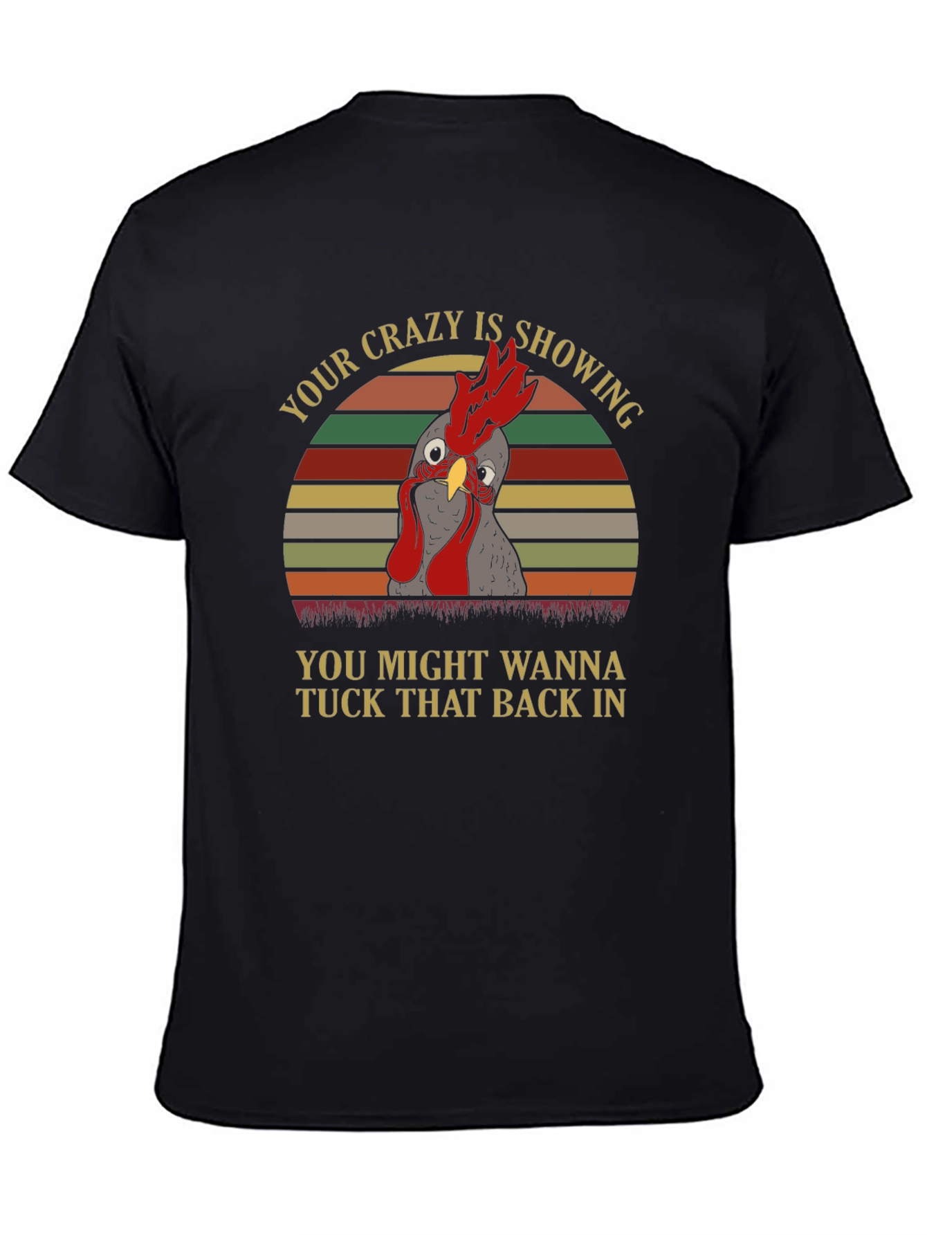Crazy Chicken Graphic T-Shirt