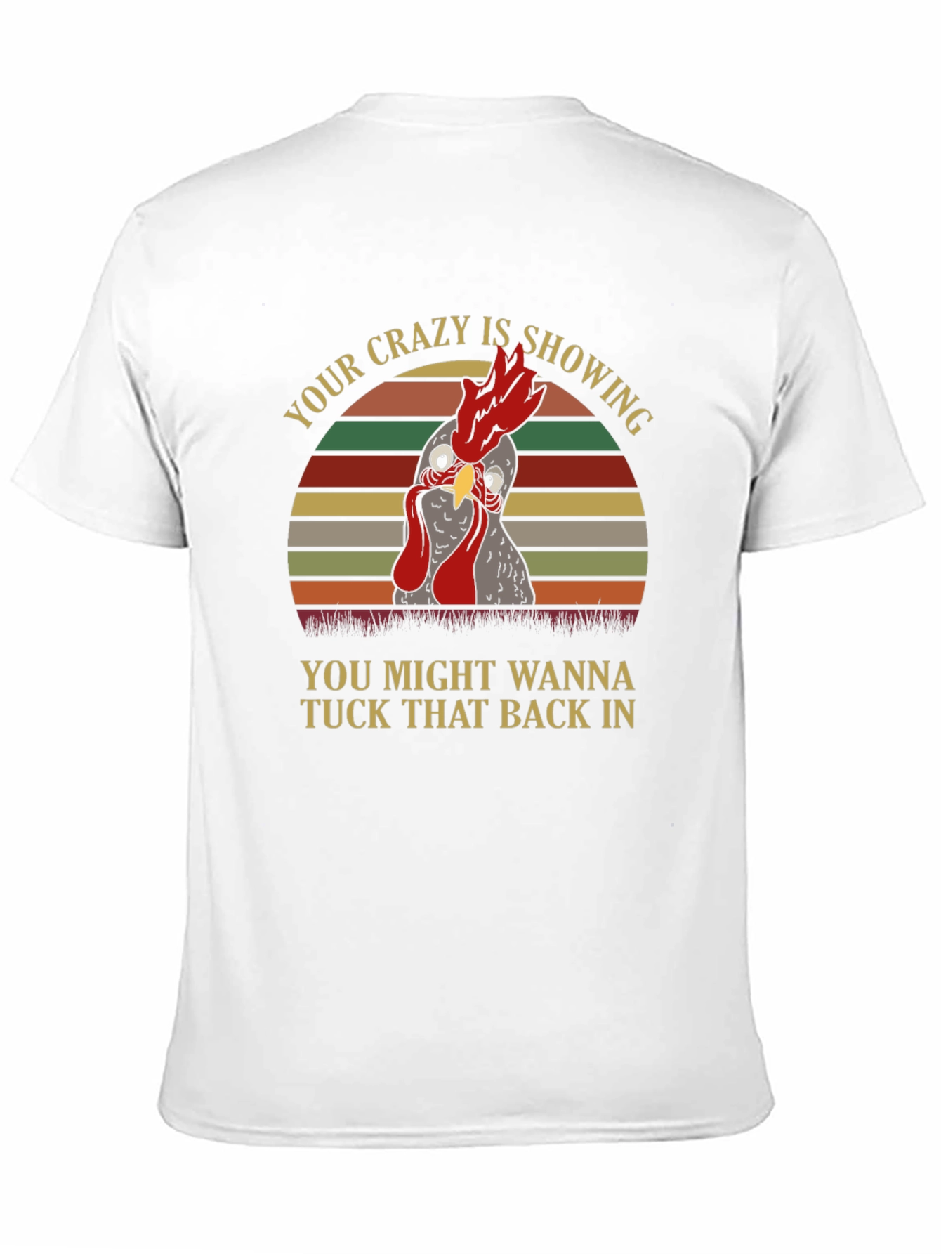 Crazy Chicken Graphic T-Shirt