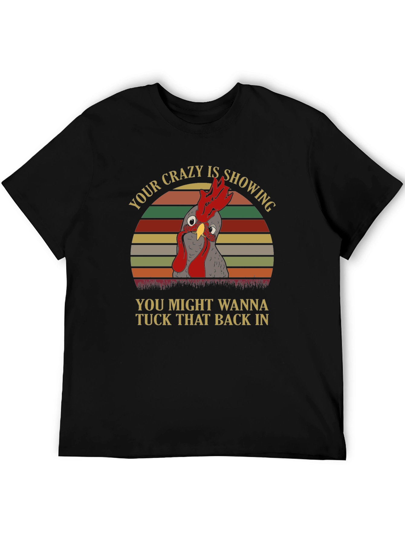Crazy Chicken Graphic T-Shirt
