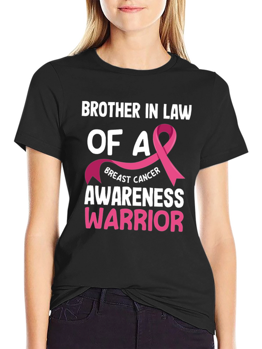 Breast Cancer Awareness Brother In Law T-Shirt