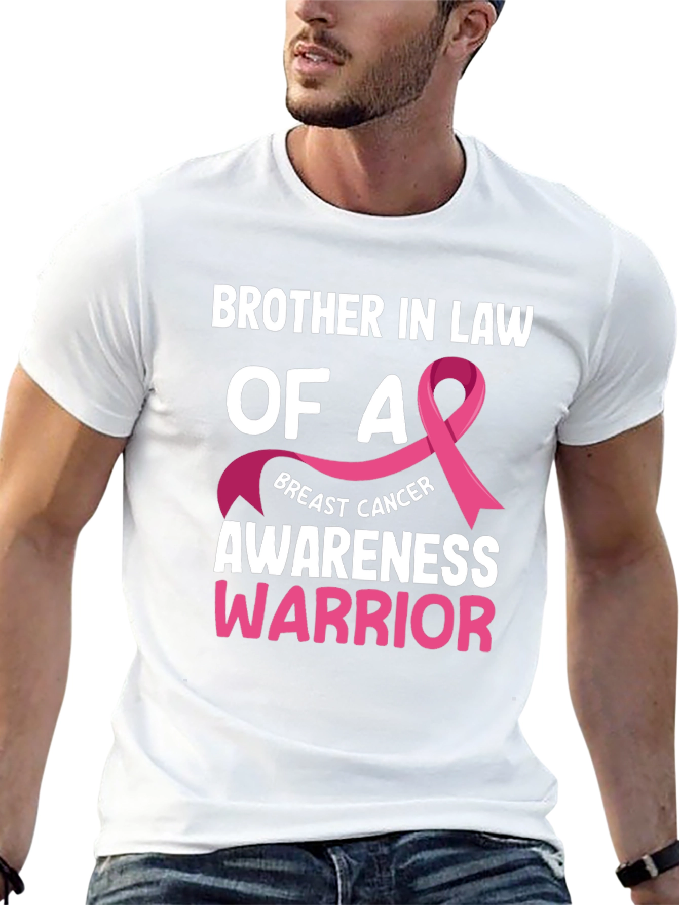Breast Cancer Awareness Brother In Law T-Shirt