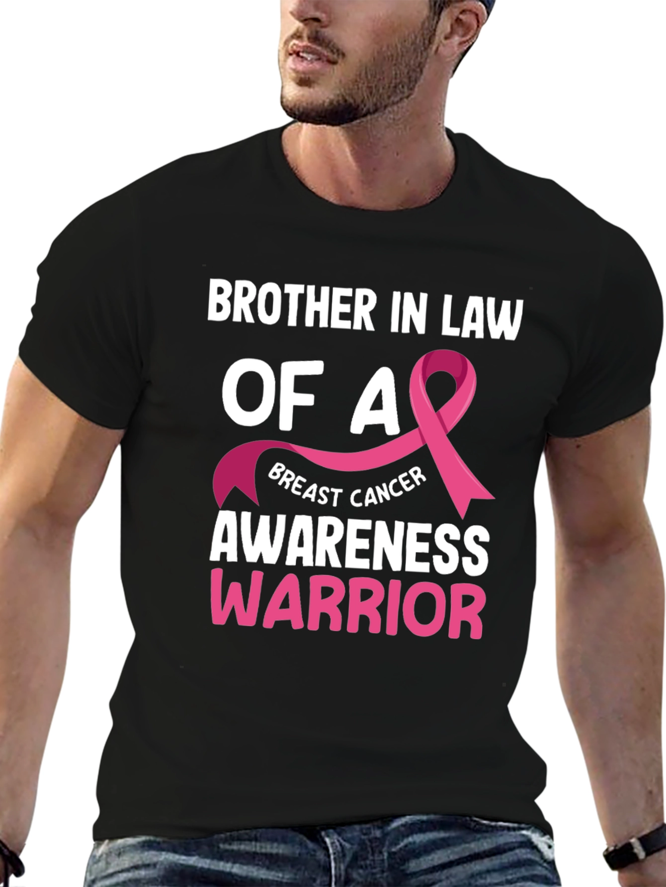 Breast Cancer Awareness Brother In Law T-Shirt