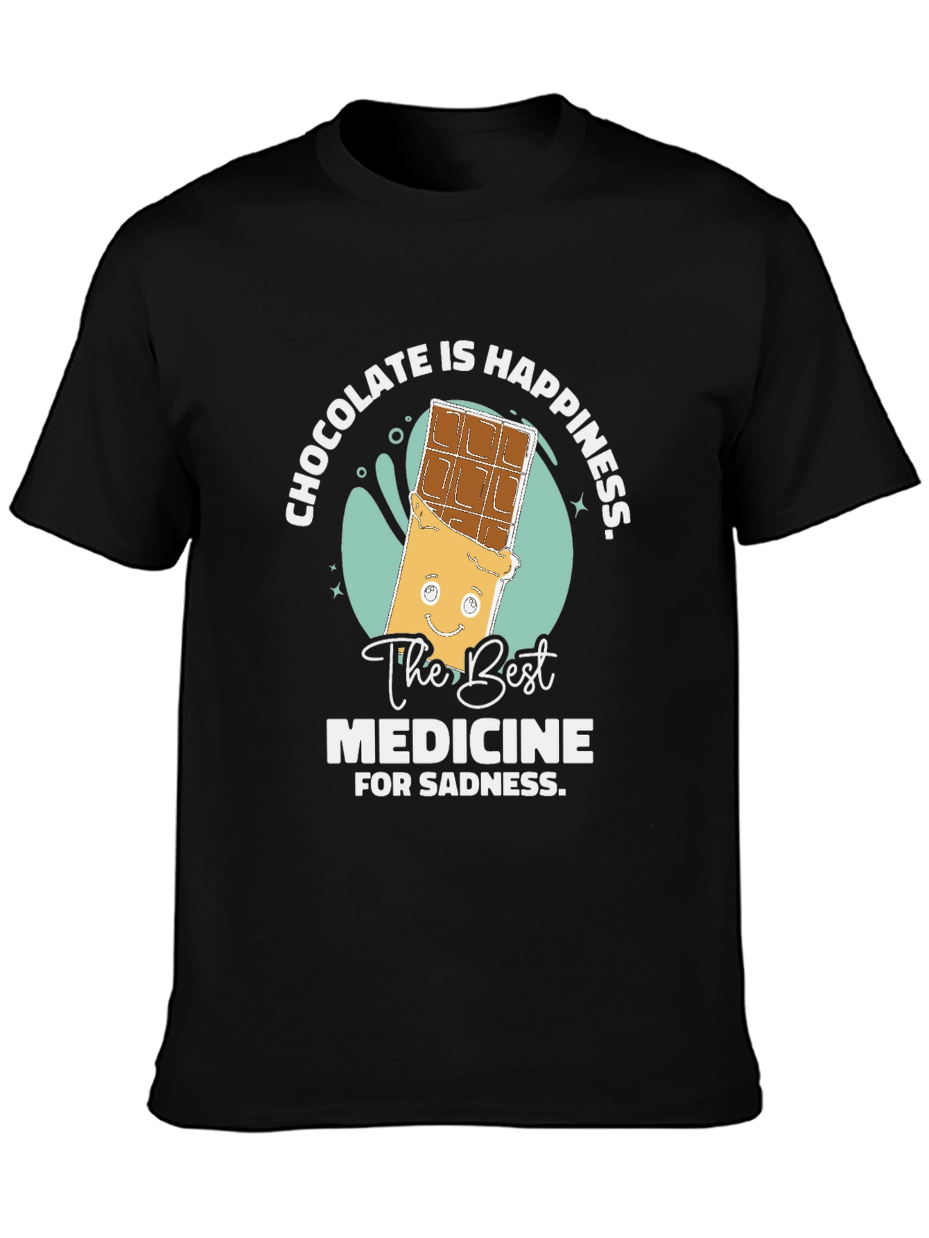 Chocolate is Happiness Graphic T-Shirt